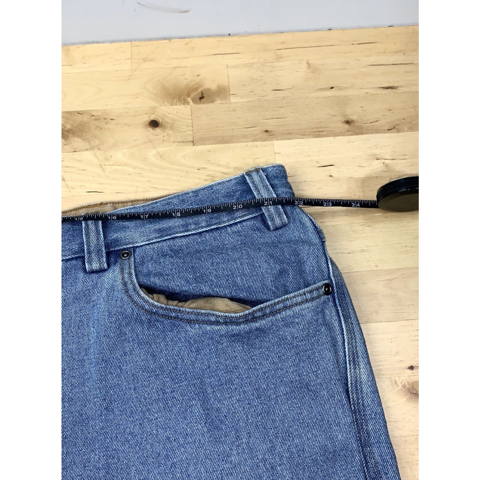 CO Duluth Denim Jeans 44x34 Jeans Men Duluth Denim Blue Regular Straight Workwear 44 34 Mens Size US 44 / EU 60 - 7 Thumbnail