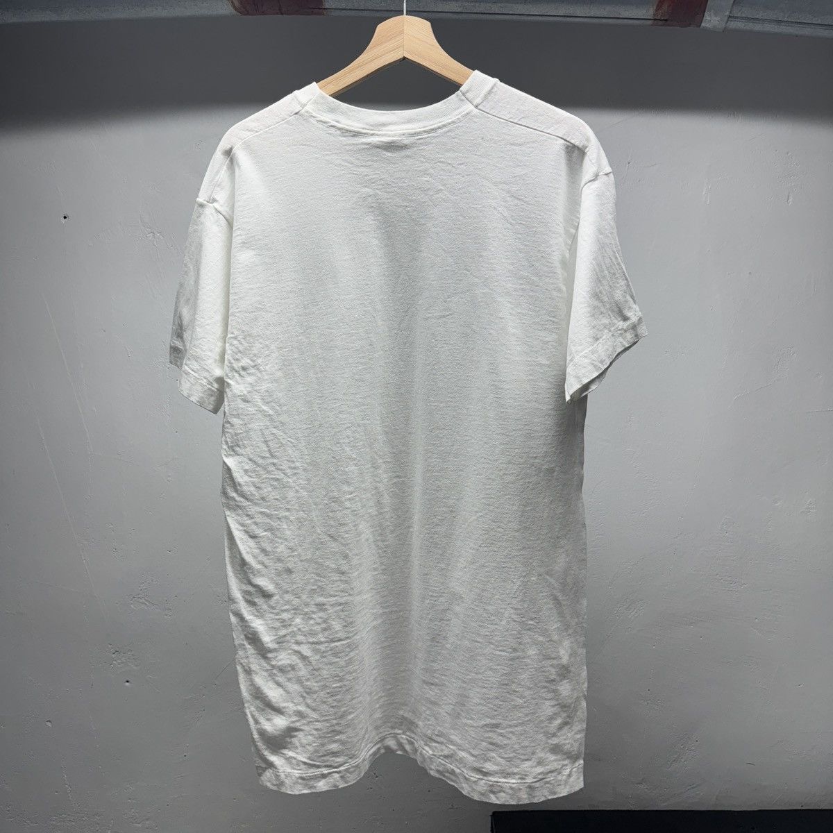 Vintage 90s Faded Blank White Shirt ERD Grunge Chrome Thrashed Size US XL / EU 56 / 4 - 2 Thumbnail