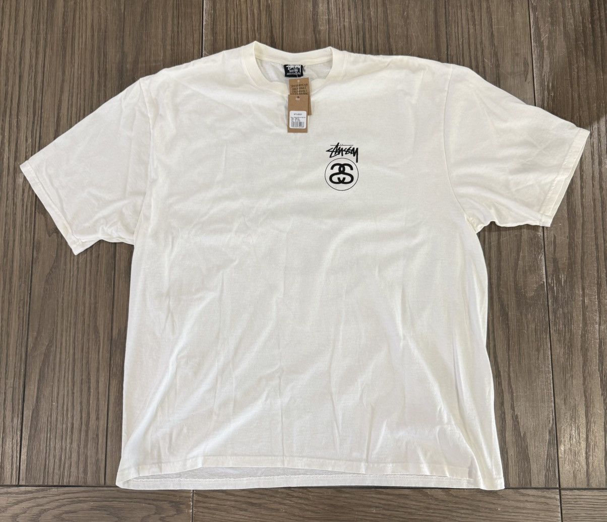 Stussy 🎱 Stussy NEW! Stock Link Pigment Dyed Tee XXL White 2XL 🎱 Size US XXL / EU 58 / 5 - 3 Thumbnail