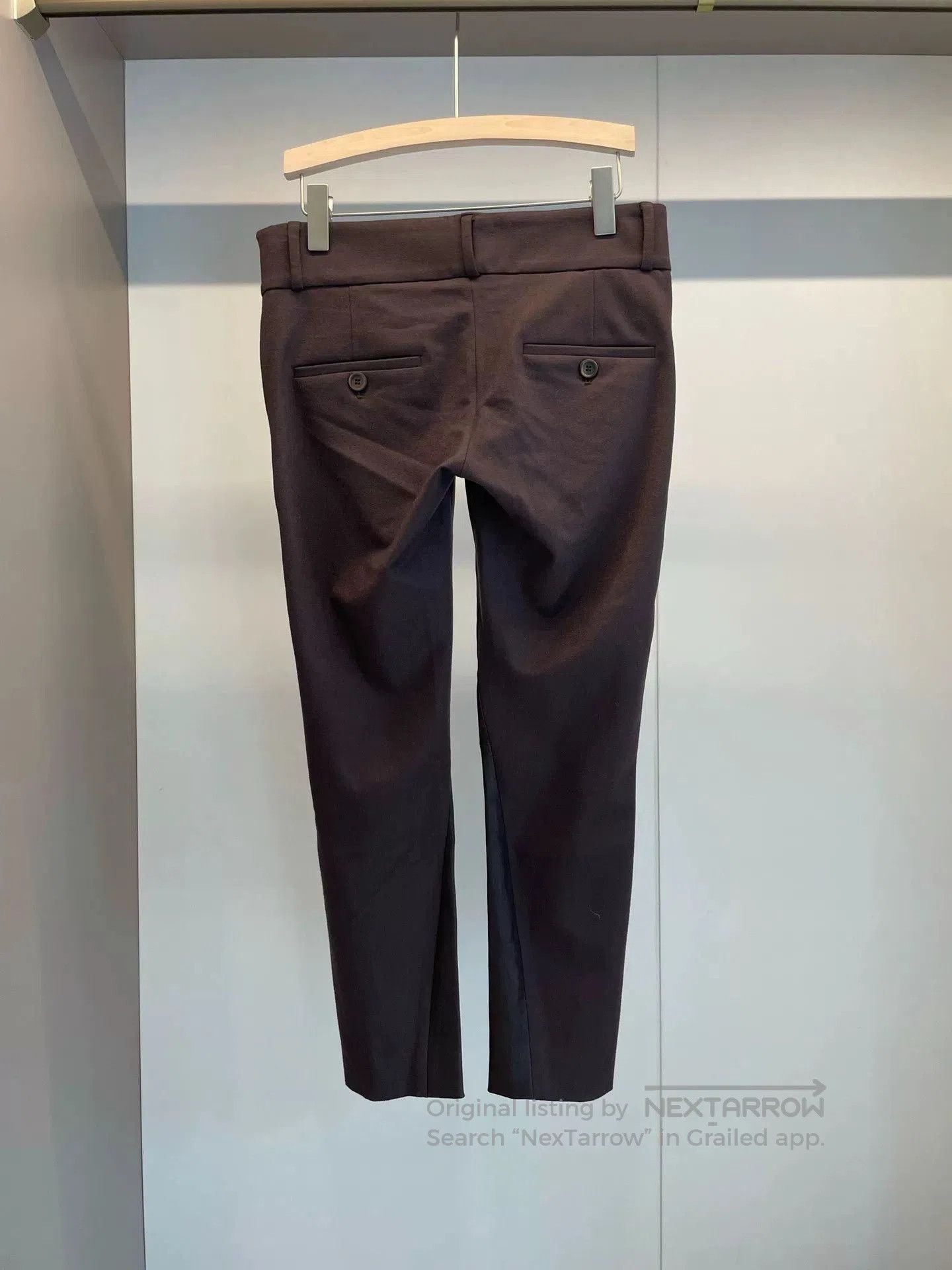 Loro Piana Brunello Cucinelli Brown Wool Leather Pants. Size US 36 / EU 52 - 2 Thumbnail