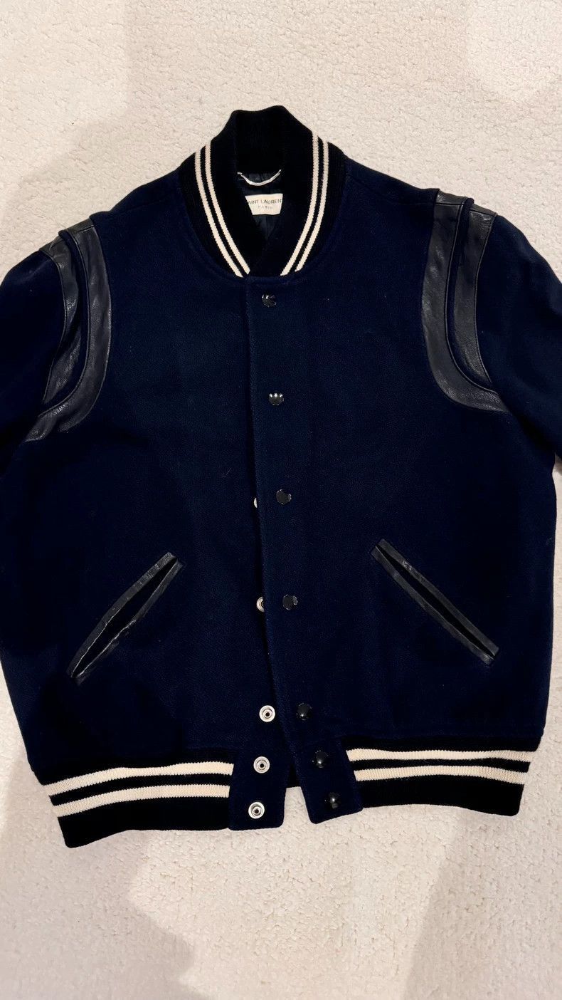 Saint Laurent Paris Saint Laurent Paris SS23 color blocked baseball jacket-2506 Size US S / EU 44-46 / 1 - 1 Thumbnail
