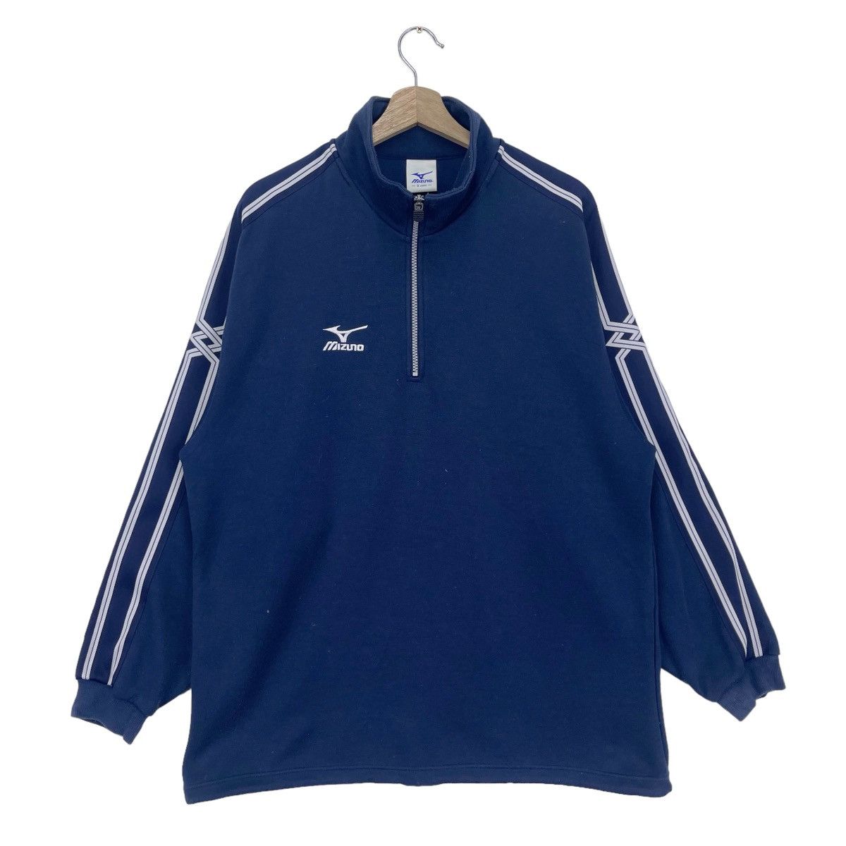 Mizuno × Vintage 90’s Mizuno Half Zip Sweatshirts Size US L / EU 52-54 / 3 - 1 Thumbnail