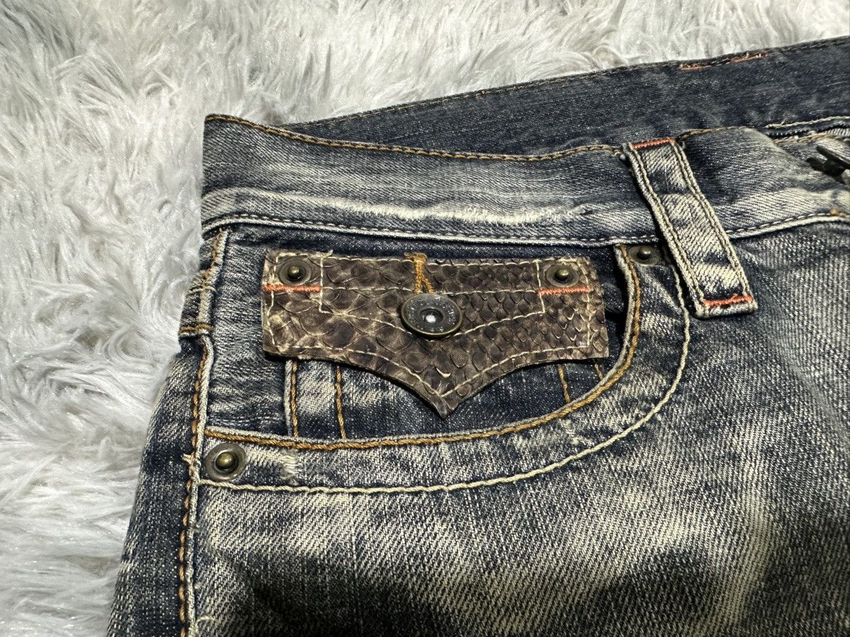semanticdesign 🔥Sick Y2K Semantic Design Flared Denim Snakeskin Pocket Size US 30 / EU 46 - 8 Thumbnail