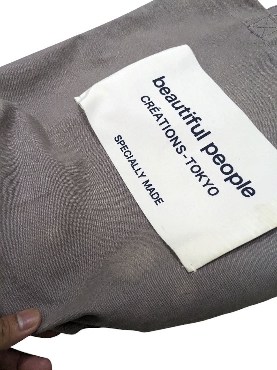 Japanese Brand RARE WORN BEAUTIFUL PEOPLE KURASHIKI-DYED CANVAS TOTE BAG Size ONE SIZE - 4 Thumbnail