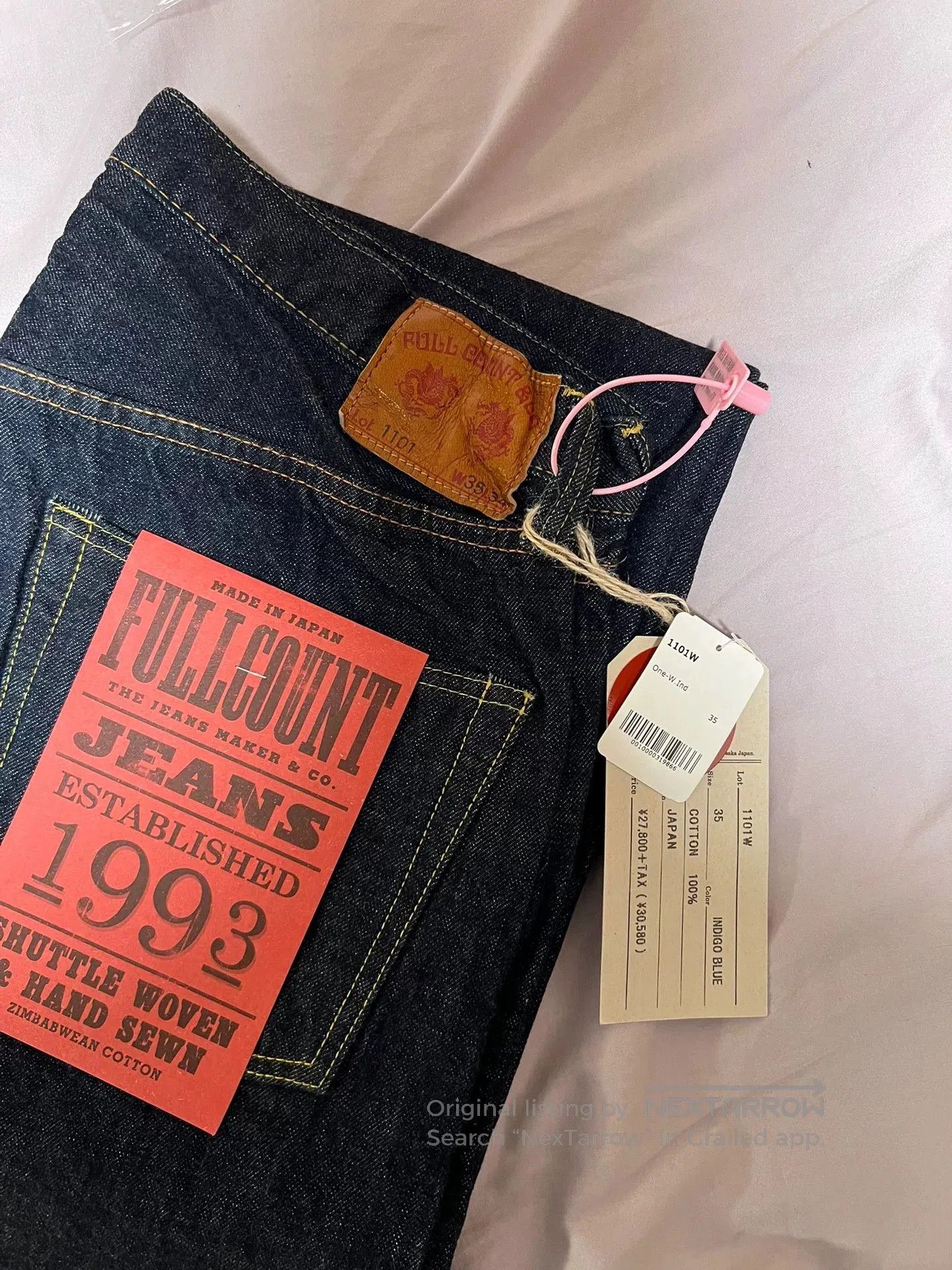 Full Count & Co. Fullcount High Waist Straight Leg Jeans. Size US 32 / EU 48 - 7 Thumbnail