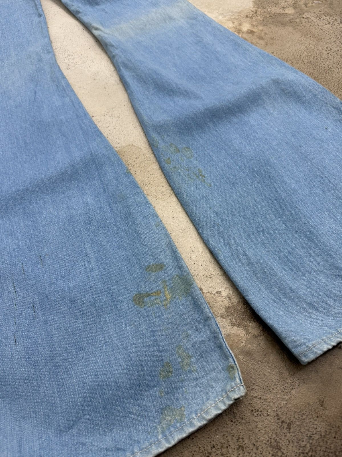 Big John Vintage Big John Bell Bottom Paint Mark Unisex Denim Pants Size US 27 - 12 Thumbnail