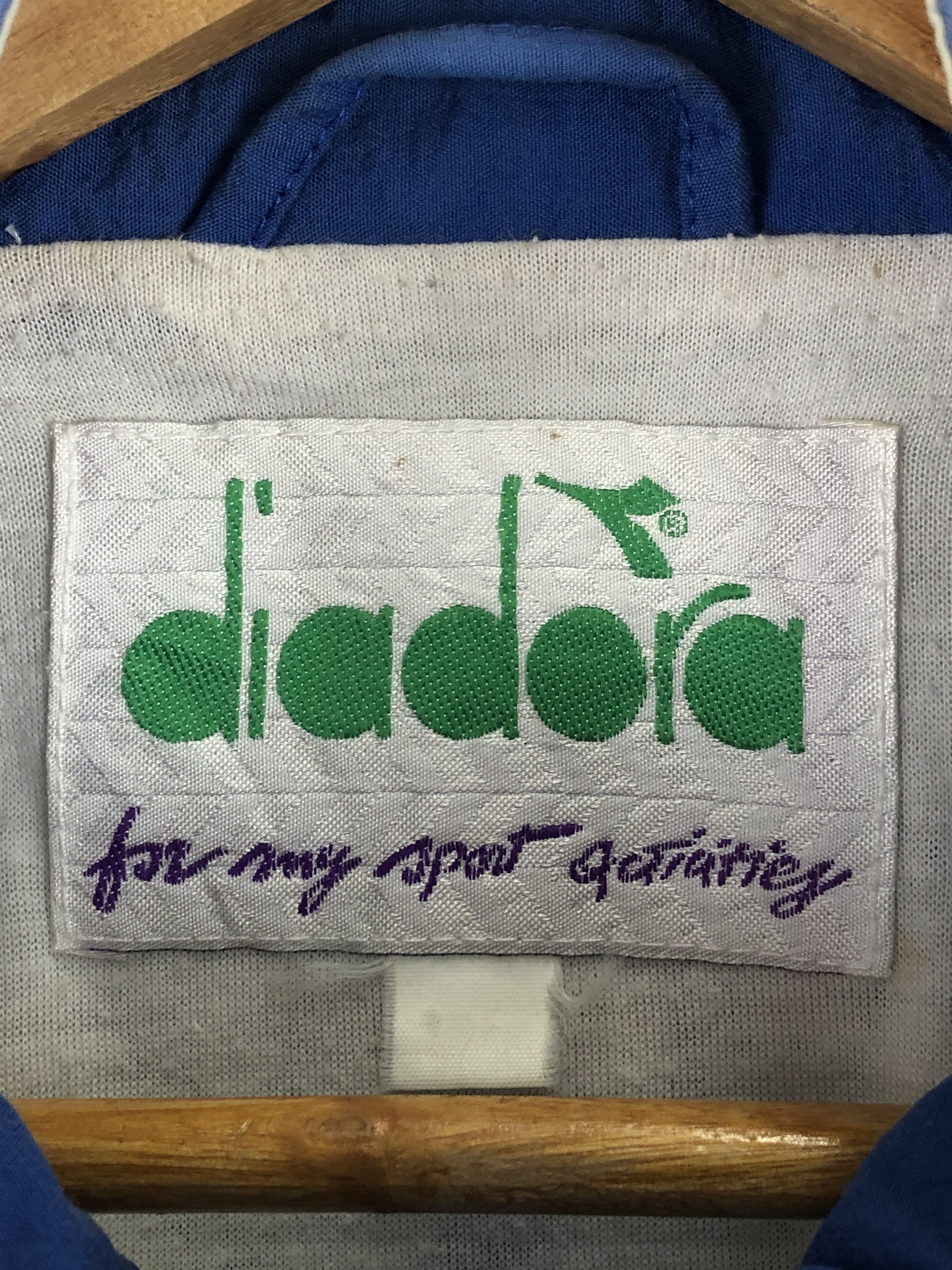 Diadora Vintage 90s Diadora Windbreaker Zipper Light Jacket J1689 Size US XL / EU 56 / 4 - 5 Thumbnail