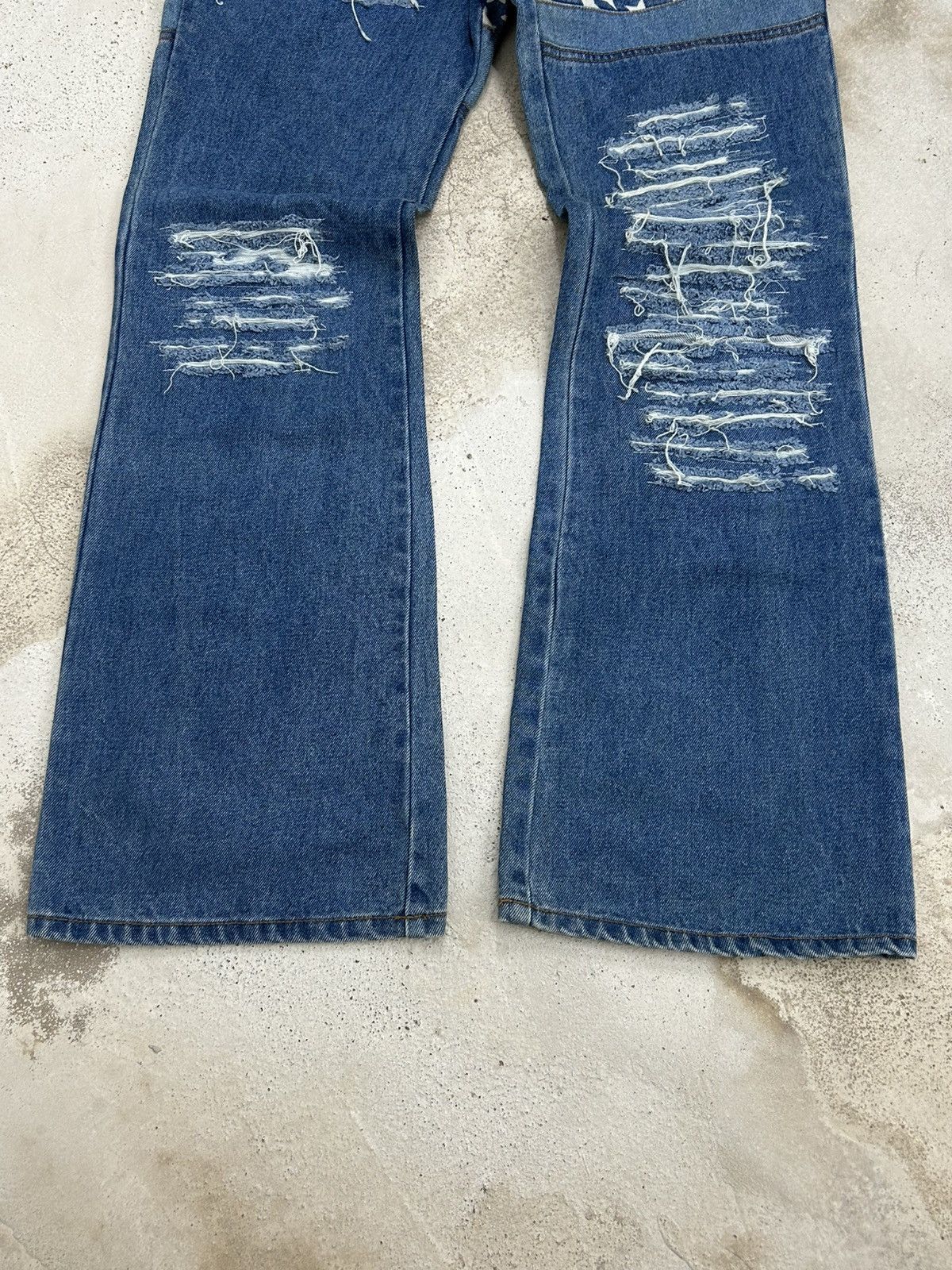 Hysteric Glamour Flare Distressed Jean Denim Star Patch Size US 28 / EU 44 - 3 Thumbnail
