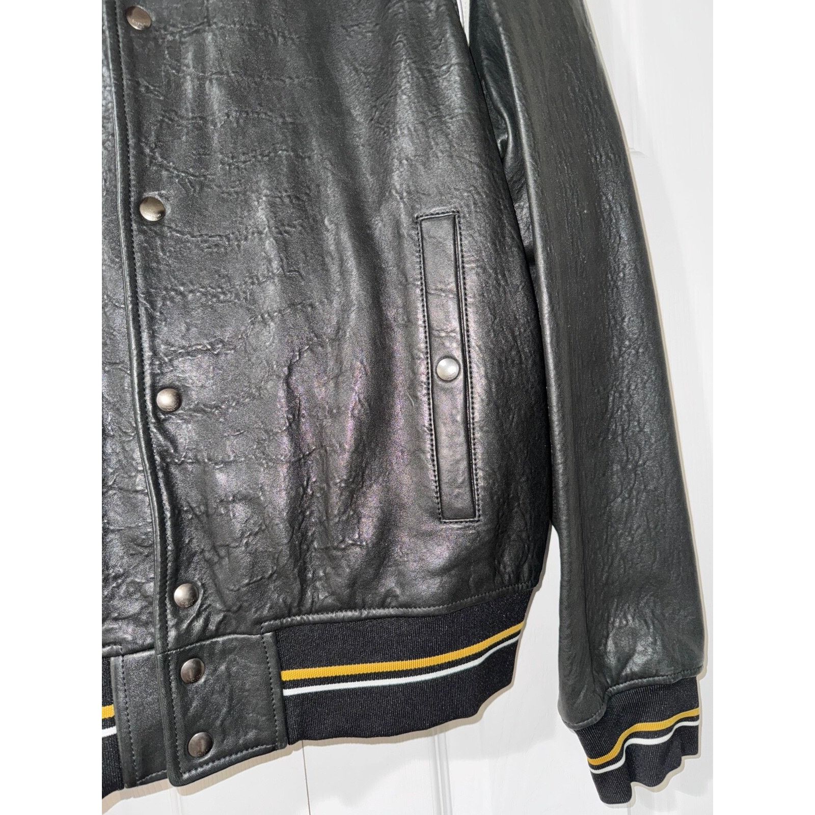 Givenchy Givenchy Leather Monogram Varsity Bomber Blouson Jacket 50 Size US M / EU 48-50 / 2 - 12 Thumbnail