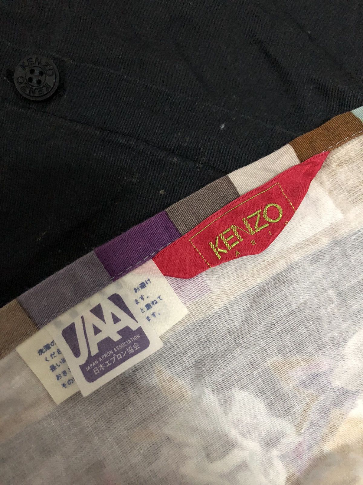 Japanese Brand × Kenzo × Vintage Vintage Kenzo Paris Flower Japanese Apron Size ONE SIZE - 3 Thumbnail
