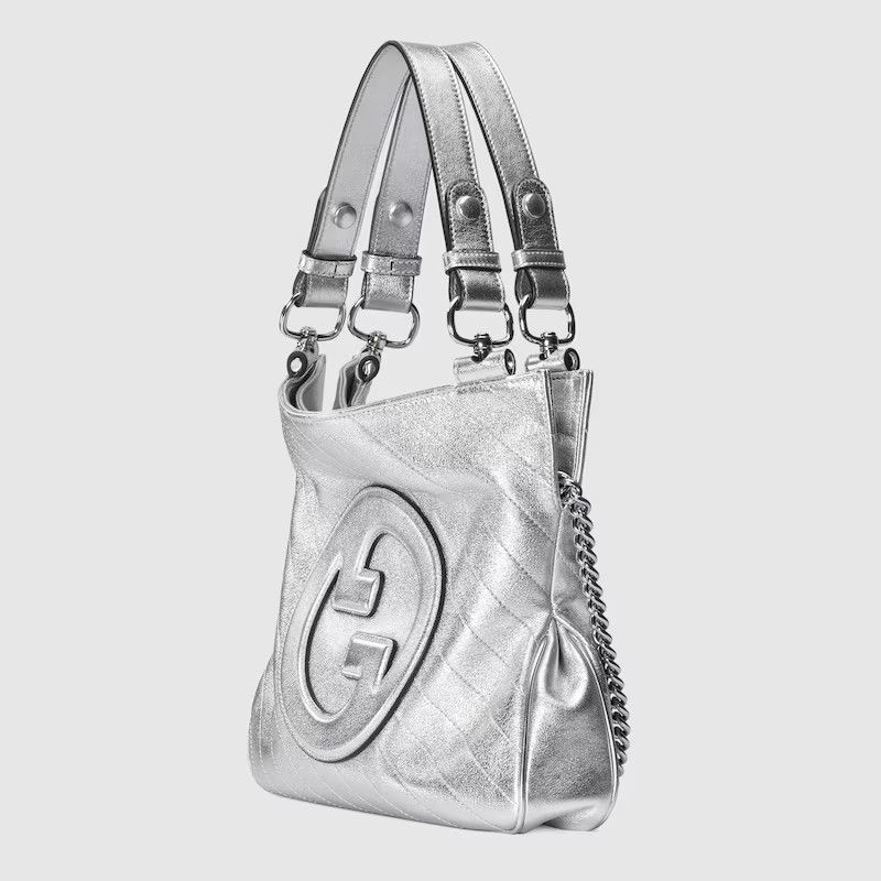 Gucci o1s1wg110225 Size: OS / Blondie Small Tote Bag in Silver Size ONE SIZE - 2 Thumbnail