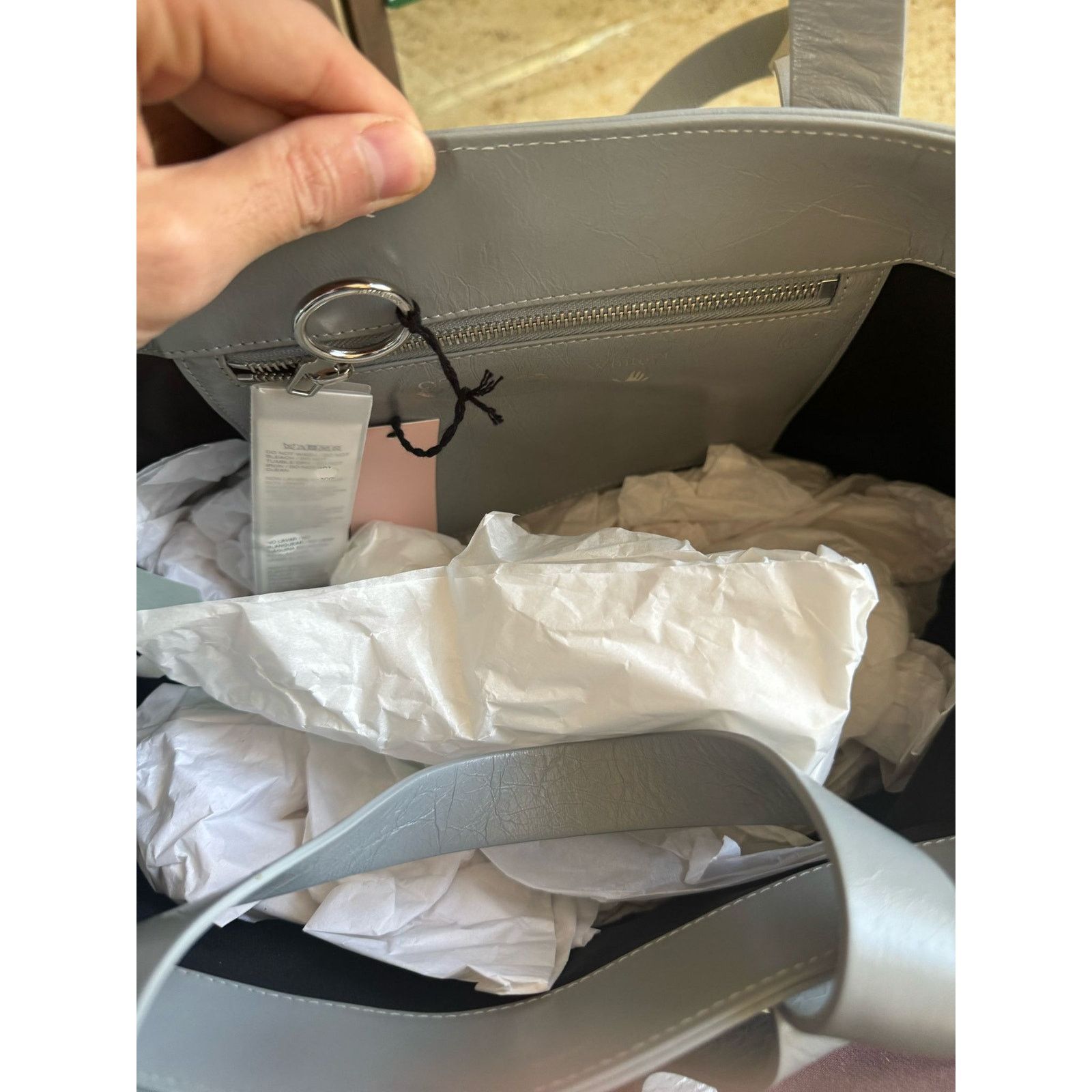 Off-White o1rshd1 Size: OS / Commercial Tote Bag in Grey/Black Size ONE SIZE - 12 Thumbnail