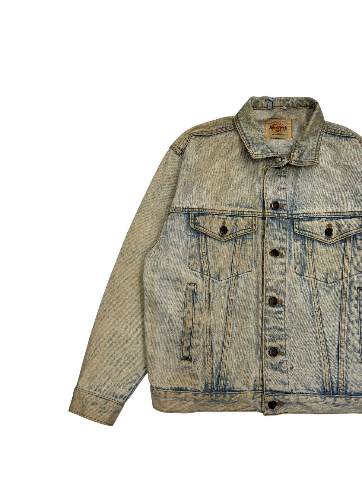 Hard Rock Cafe 🔥VINTAGE HARD ROCK CAFE NEW YORK ACID MUD WASH DENIM JACKET Size US M / EU 48-50 / 2 - 7 Thumbnail