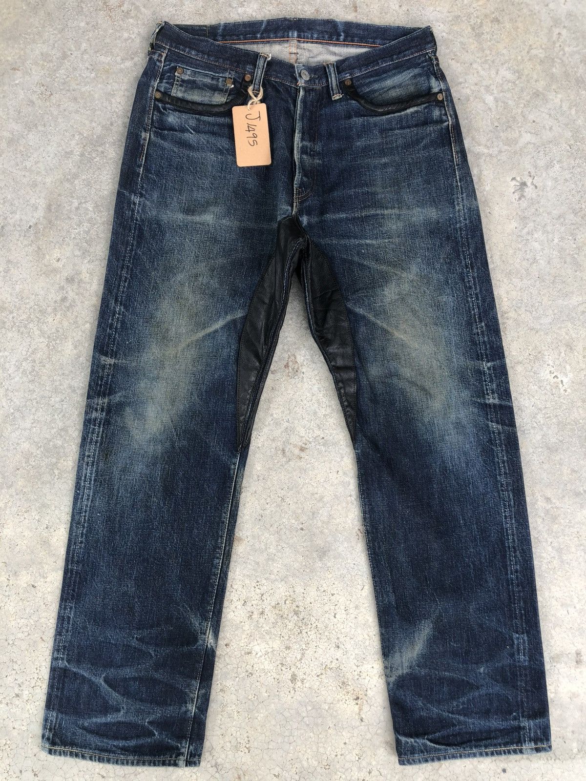 Full Count & Co. Full Count 1340k Selvedge Denim Leather Limited Distressed Size US 32 / EU 48 - 1 Thumbnail
