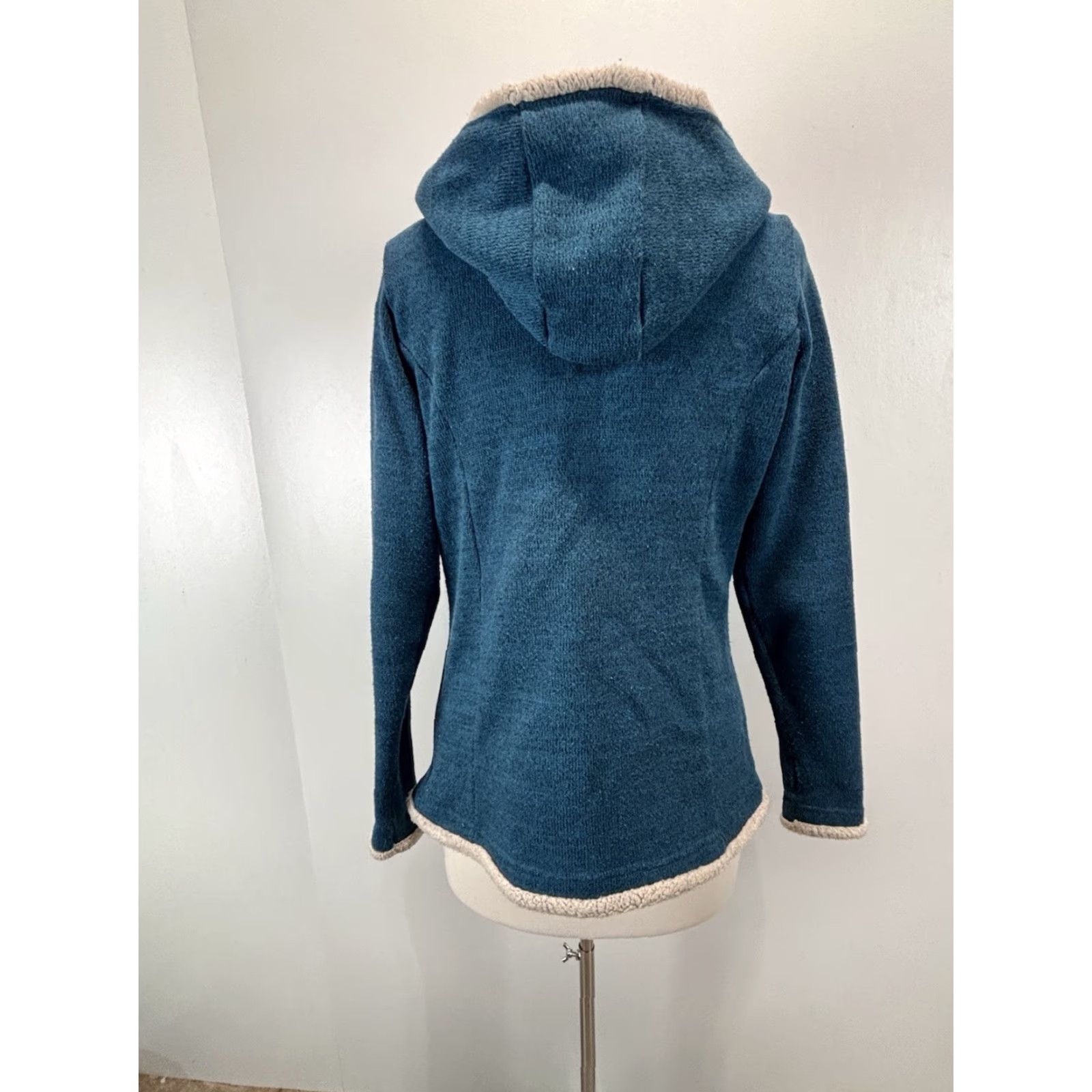 Vintage Kuhl Jacket Alfpaca Fleece Hooded Full Zip Outdoors Sz Small Women Sherpa Lined Size S / US 4 / IT 40 - 3 Thumbnail