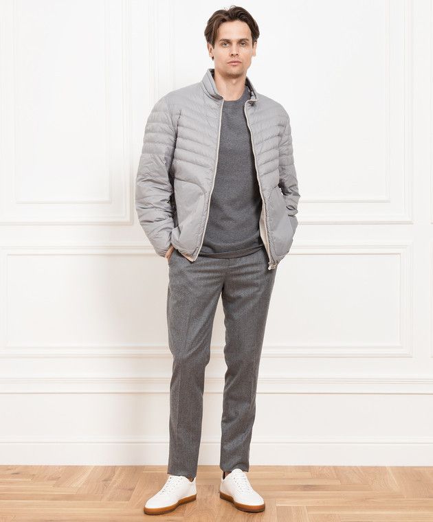 Brunello Cucinelli Jacket in Grey Size US M / EU 48-50 / 2 - 4 Thumbnail