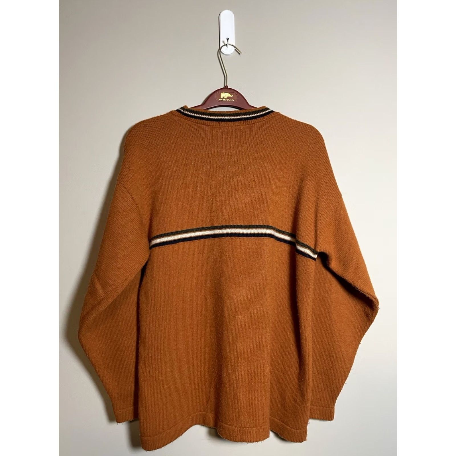New Era VINTAGE New Era Sweater Mens Regular Size XL Orange Knit Pullover 80s Retro Grunge USA College Size US M / EU 48-50 / 2 - 3 Thumbnail