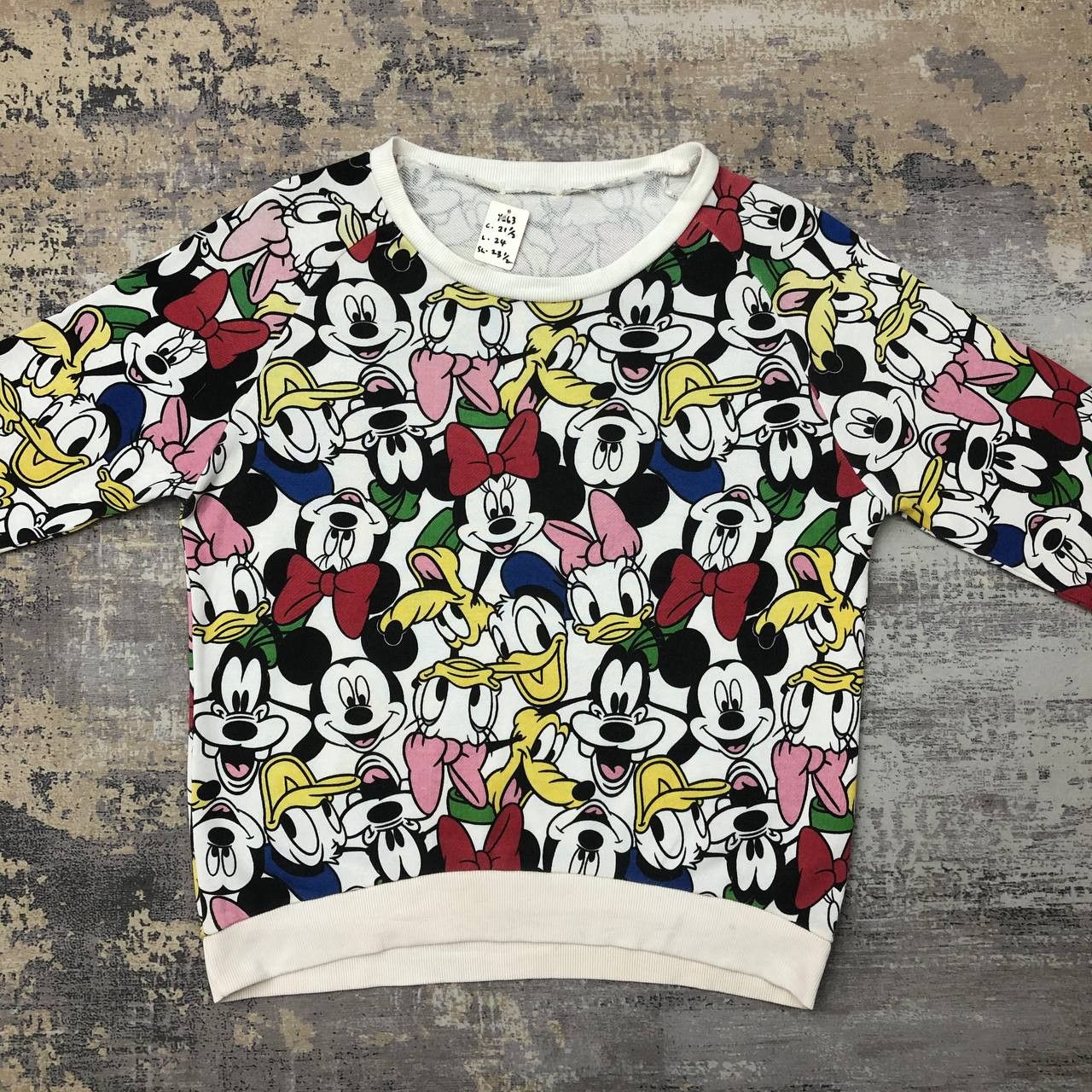 Disney × Mickey Mouse Y263 Vintage Mickey Mouse FULLPRINT sweatshirt Size M / US 6-8 / IT 42-44 - 3 Thumbnail