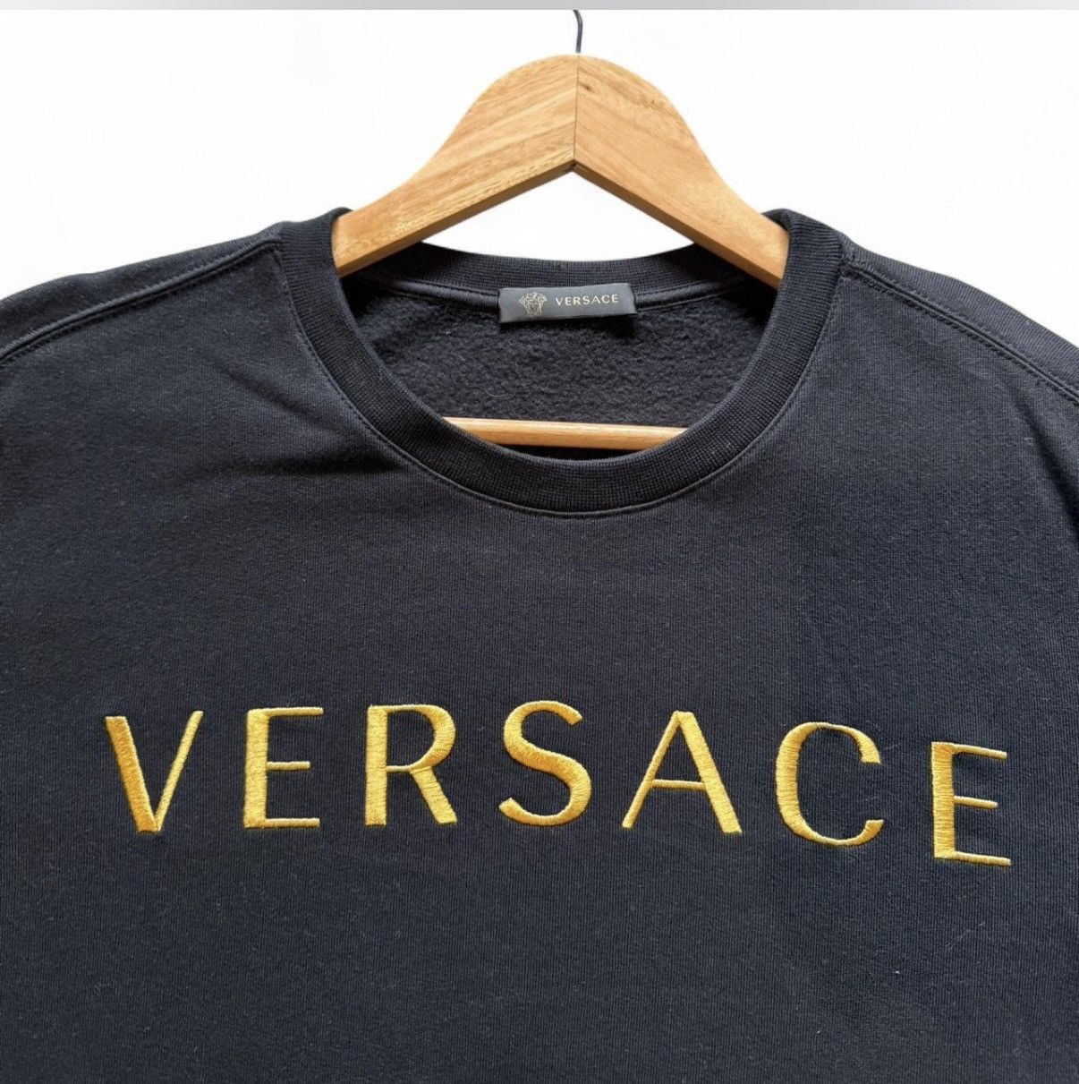 Versace Versace Word Logo Sweater Size US M / EU 48-50 / 2 - 5 Thumbnail