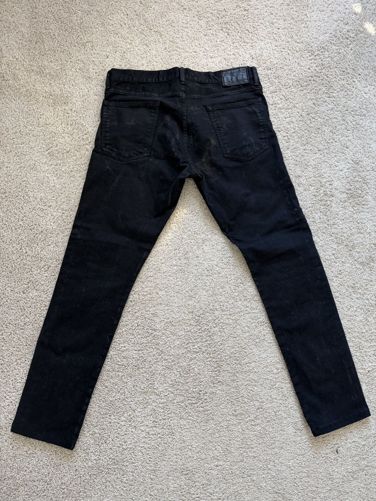 Polo Ralph Lauren Polo Ralph Lauren Sullivan Slim - Kessler Black Tuxedo Jeans Size US 33 - 6 Thumbnail