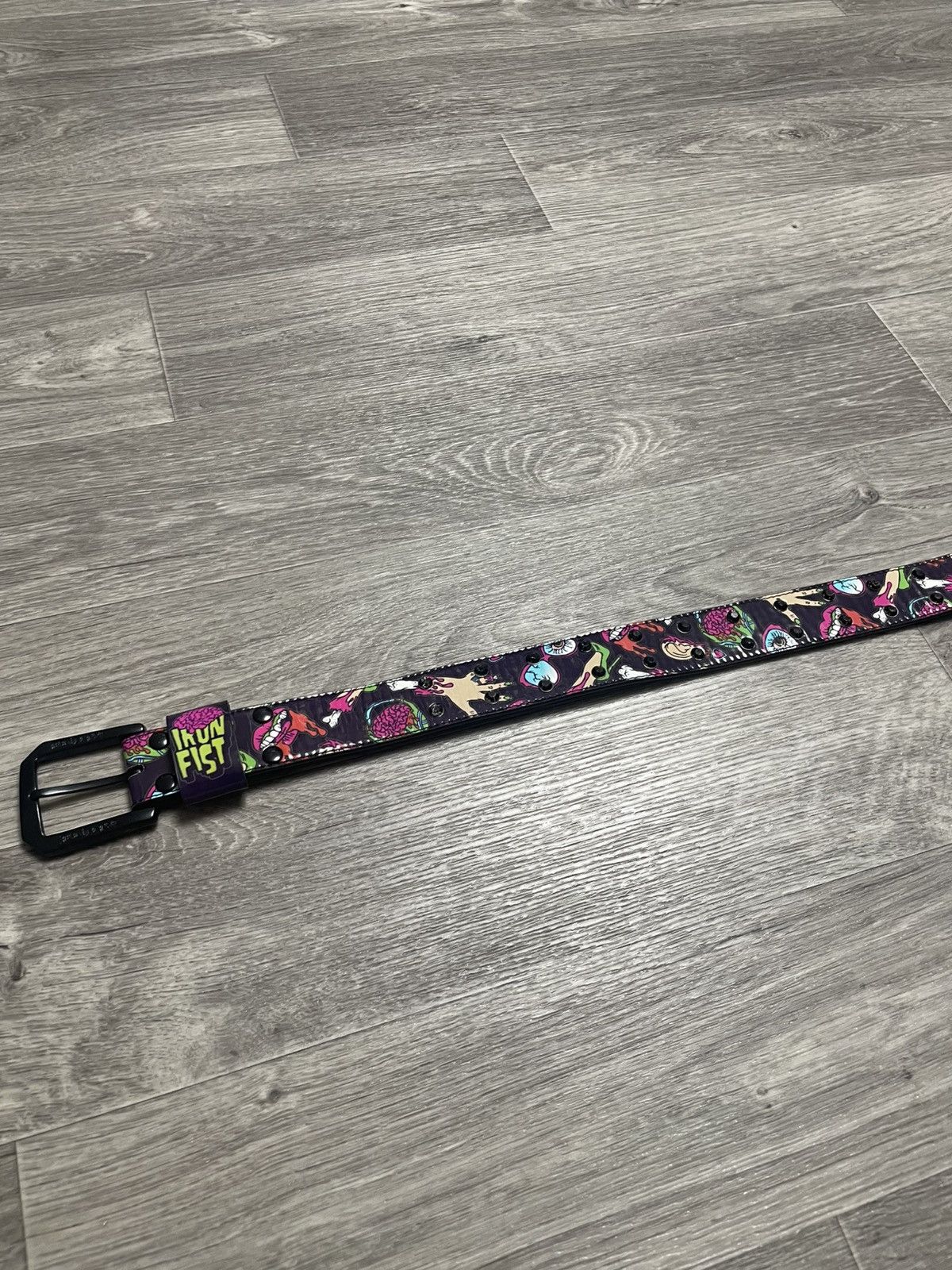Iron Fist Iron Fist Colorful Horror Print Rhinestones Belt Punk Y2K Size ONE SIZE - 15 Thumbnail