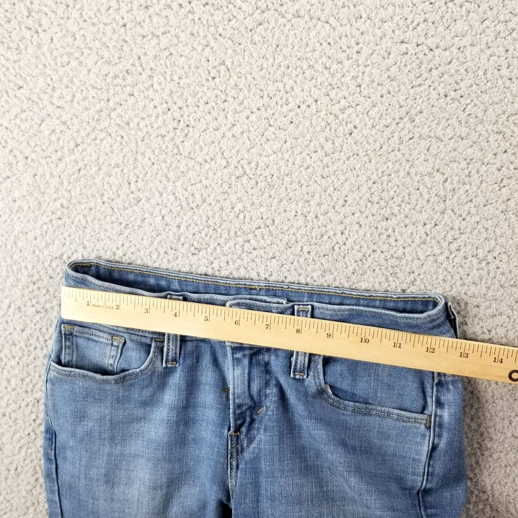 Levi's Levi's 535 Jeans Women Skinny Low Rise Light Wash Denim Stretch 25 NY 24x29 Denim Size 42" / US 20 - 3 Thumbnail