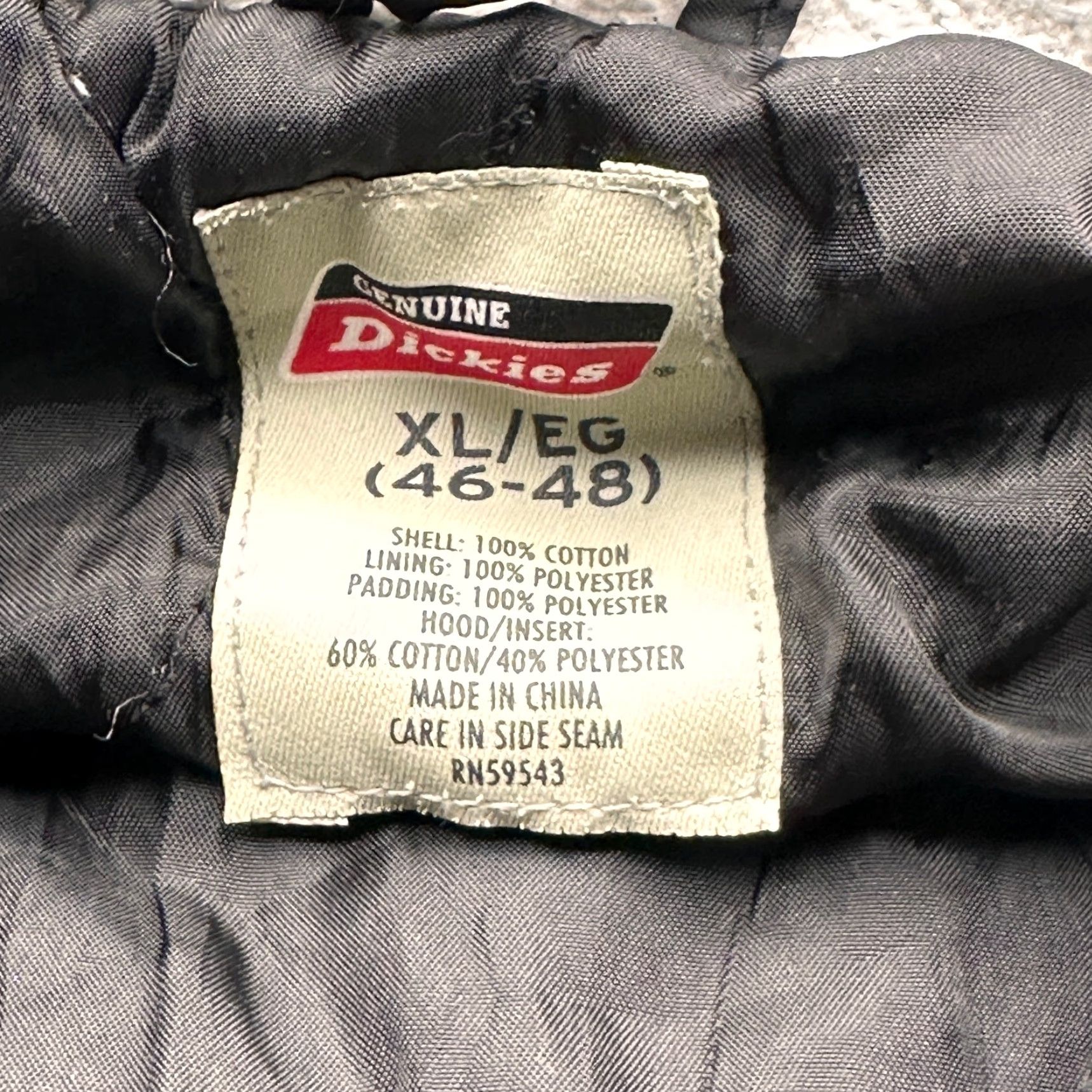 Dickies Dickies Duck Canvas Hooded Work Jacket Mens XL Brown Full Zip Snap Button Lined Size US XL / EU 56 / 4 - 2 Thumbnail