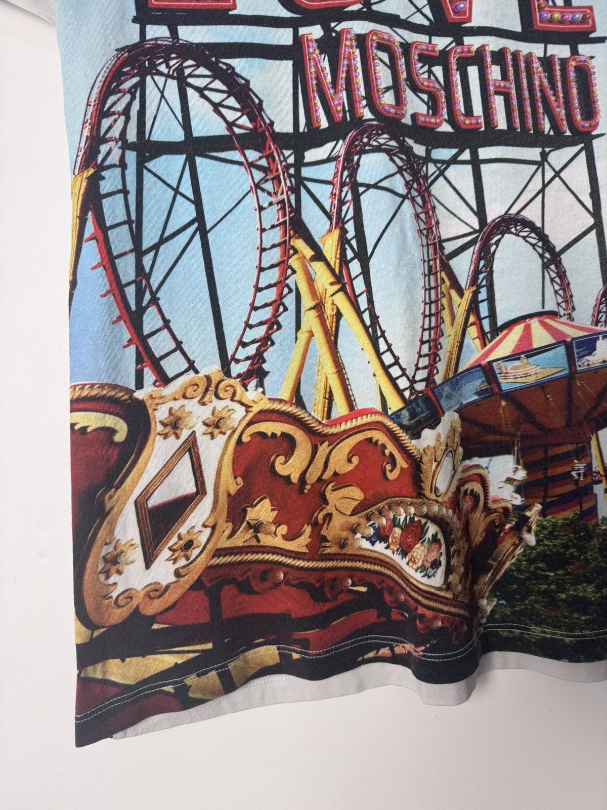 Moschino Moschino Rollercoaster Graphic Tee Y2K Style Archive 00s Size S / US 4 / IT 40 - 8 Thumbnail