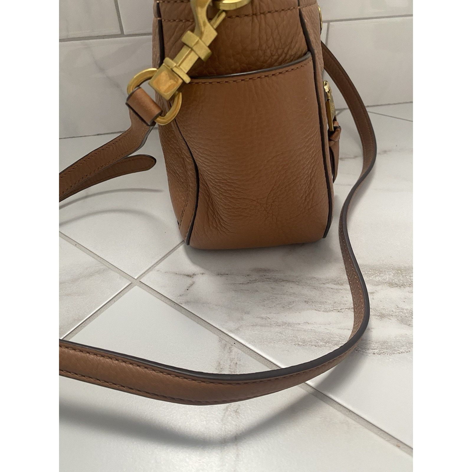 Tory Burch Tory Burch Frances Mini Vintage Camel Shoulder/Crossbody Size ONE SIZE - 8 Thumbnail