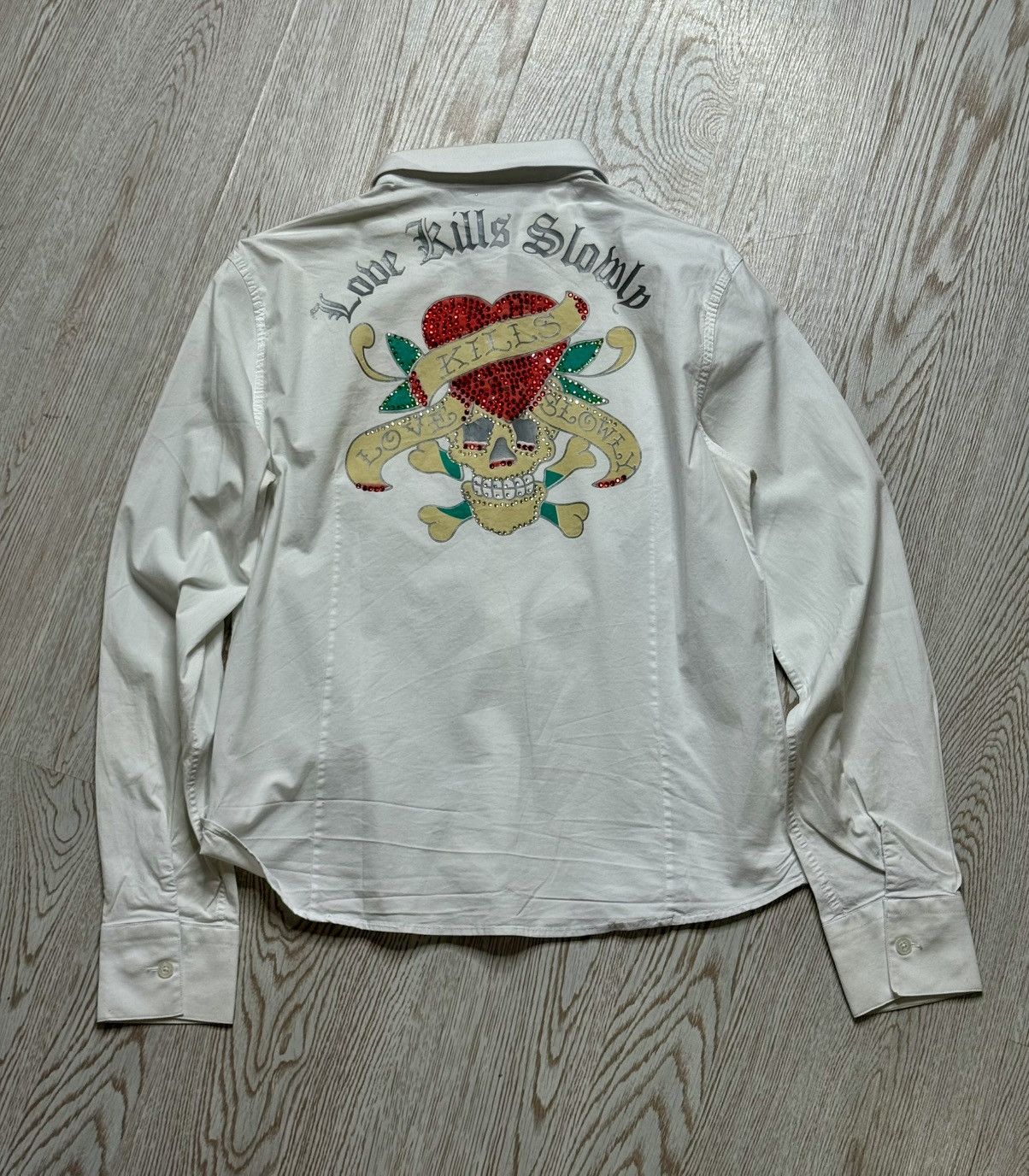 Ed Hardy Ed Hardy Big Logo White Womens shirt size XL Size XL / US 12-14 / IT 48-50 - 1 Thumbnail