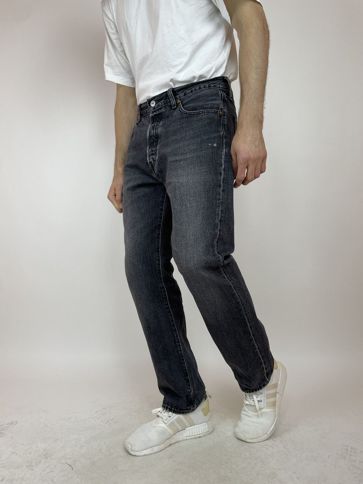 Levi's LEVIS 501 big E Jeans Washed gray Mens size w34 L32 Size US 34 / EU 50 - 4 Thumbnail