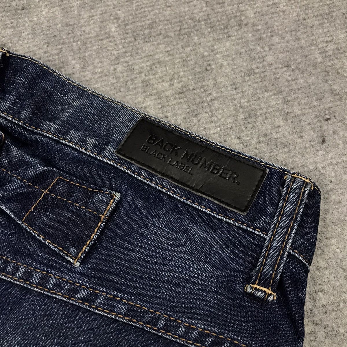 If Six Was Nine × Le Grande Bleu (L.G.B.) DISTRESSED DENIM BACK NUMBER JAPAN BLUE JEANS PANTS Size US 30 / EU 46 - 14 Thumbnail