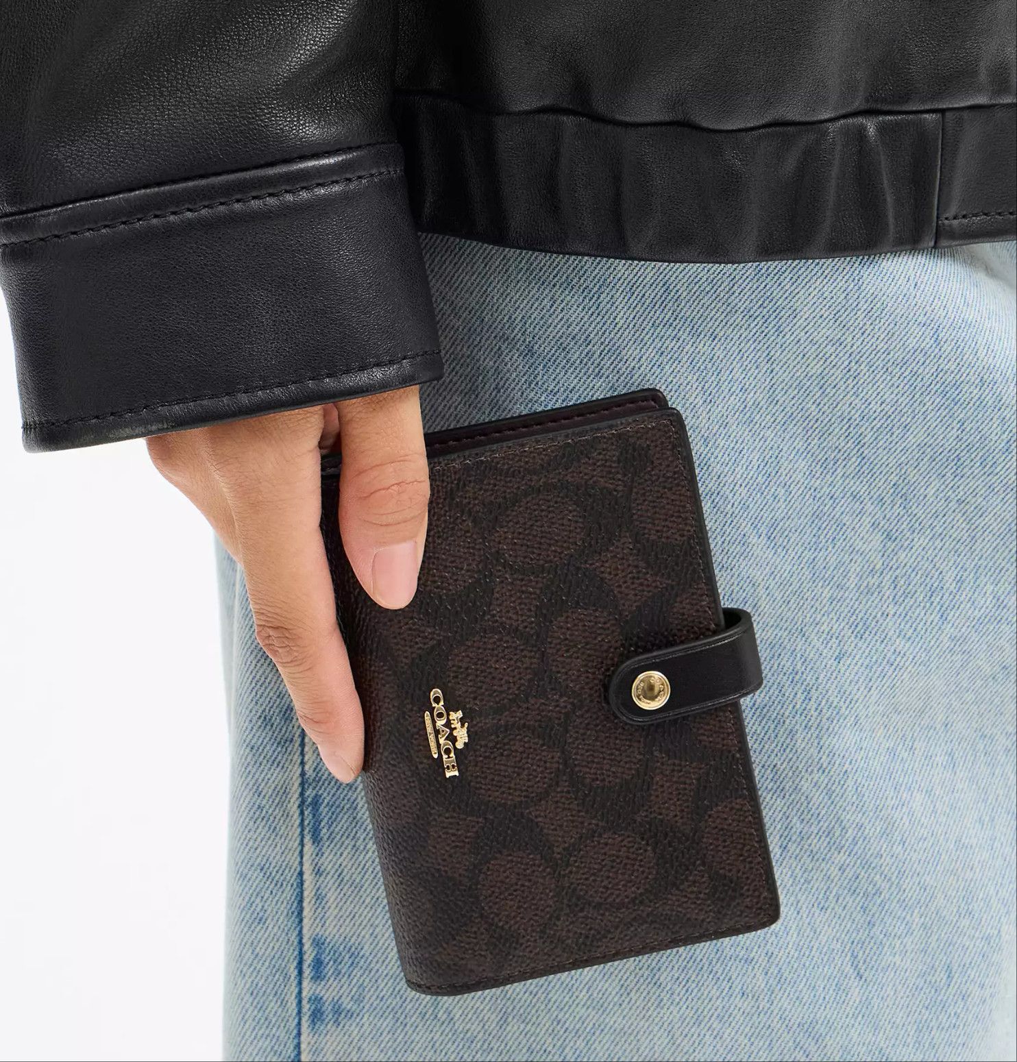 Coach 2 In 1 Wallet In Blocked Signature Canvas CBK54 Size ONE SIZE - 4 Thumbnail