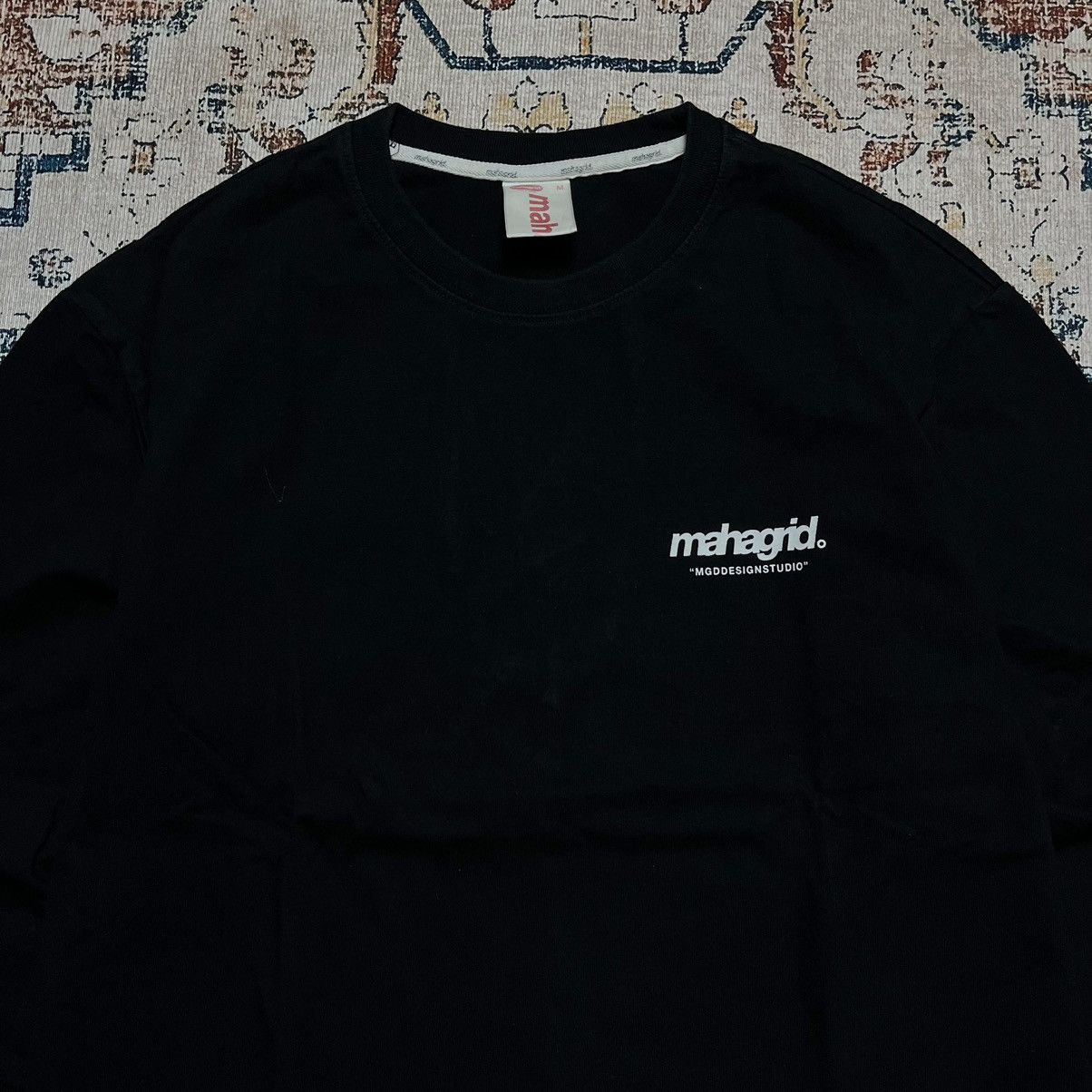 Japanese Brand Mahagrid Design Studio Big Logo Longsleeve Tee Size US M / EU 48-50 / 2 - 4 Thumbnail