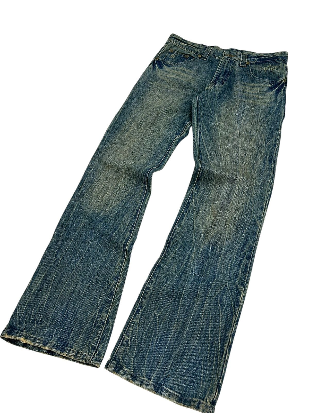 Kapital Japanese Brand Jean Washed Blue Way Jean Zigzag Boro Pcoket Size US 31 - 3 Thumbnail