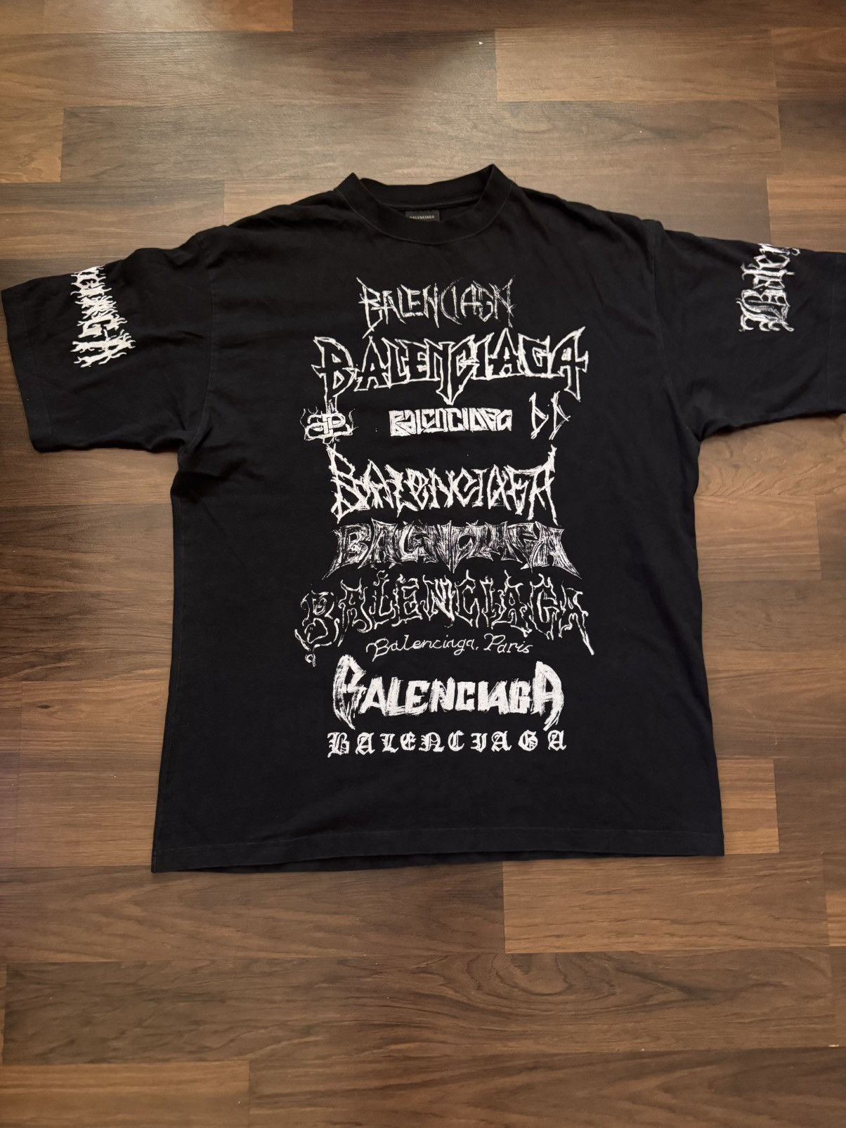 Balenciaga Balenciaga Black DIY Metal T-Shirt | Grailed