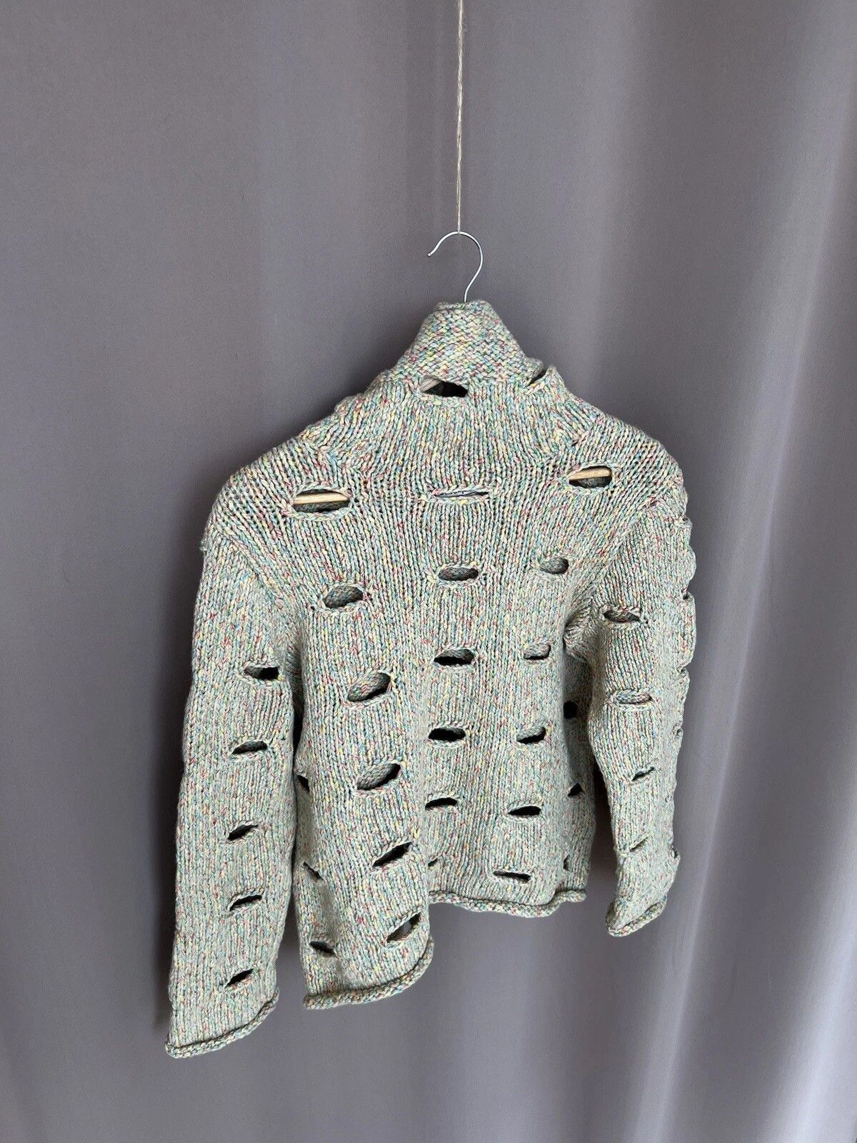 Comme des Garcons Comme Des Garcons Rare Knit Hole Sweater Womens Size S/M Size S / US 4 / IT 40 - 5 Thumbnail