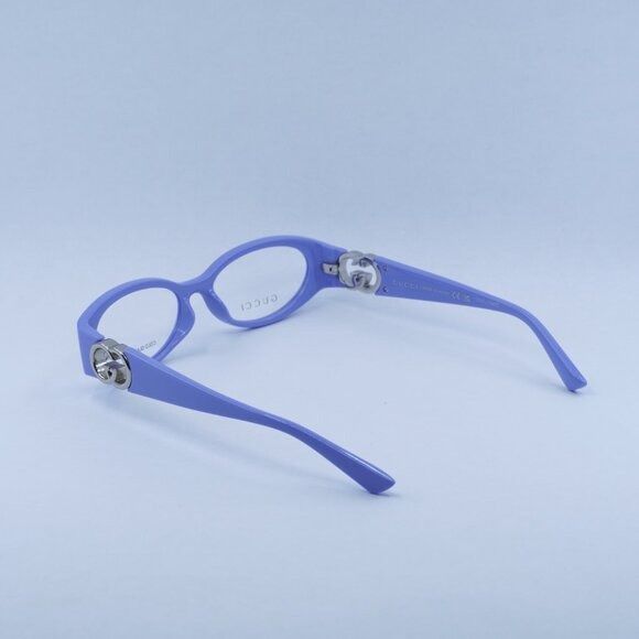 Gucci 🕶️ New Gucci GG1693O 003 Eyeglasses - Violet with Silver Size ONE SIZE - 10 Thumbnail