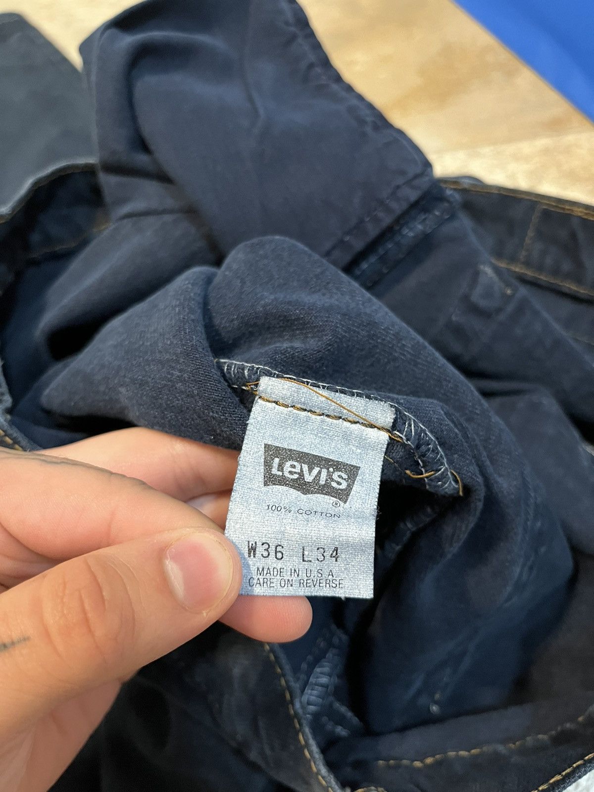 Levi's Vintage 90s Levi’s orange tab jeans 36x34 Size US 36 / EU 52 - 4 Thumbnail