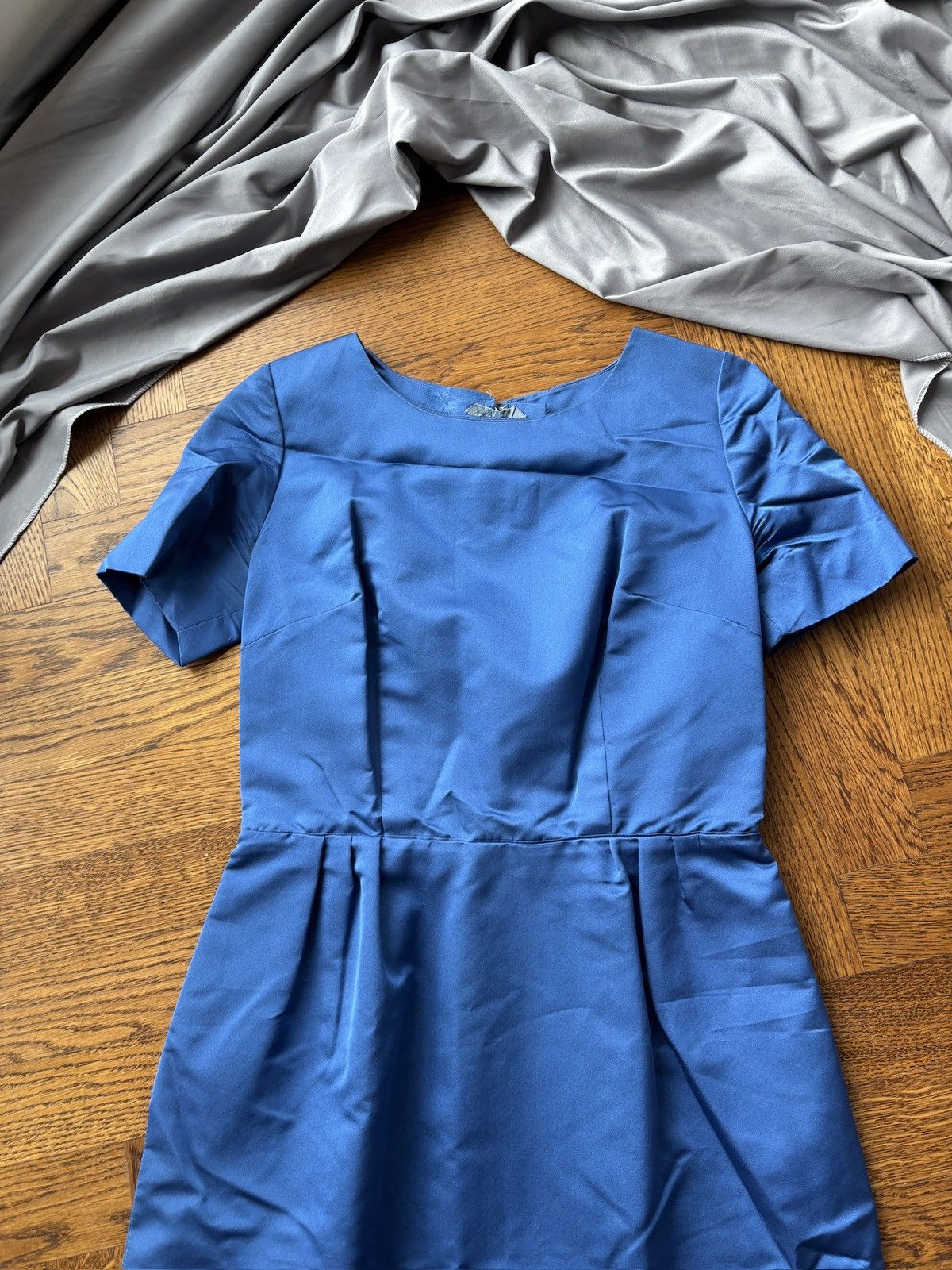 Vintage Vintage Satin Dress Fitted Sheath Pencil Taffeta Structured Size XS / US 0-2 / IT 36-38 - 3 Thumbnail