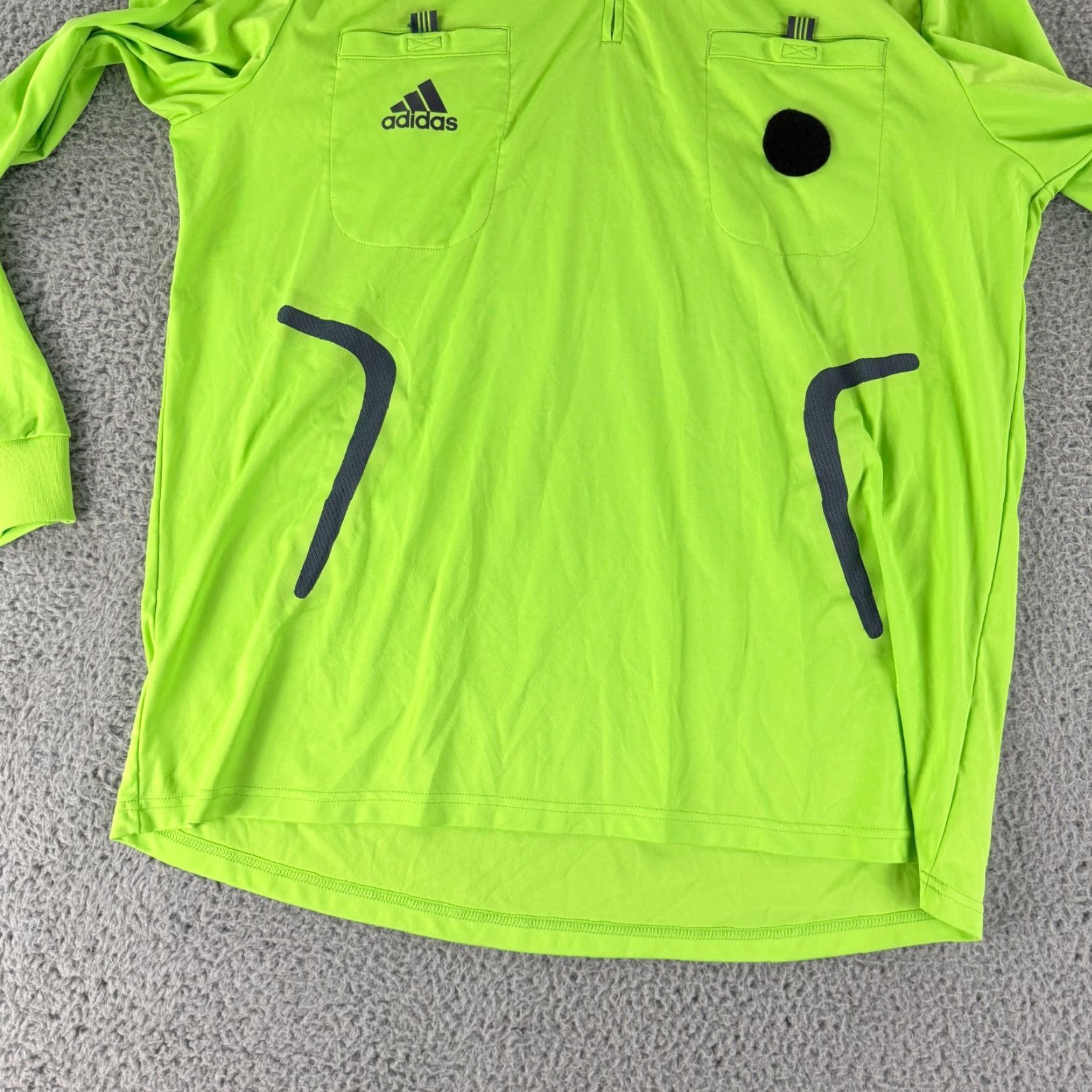 Adidas Adidas Referee Jersey Mens Size XL Green Clima365 Long Sleeve Pockets Soccer Size US XL / EU 56 / 4 - 5 Thumbnail