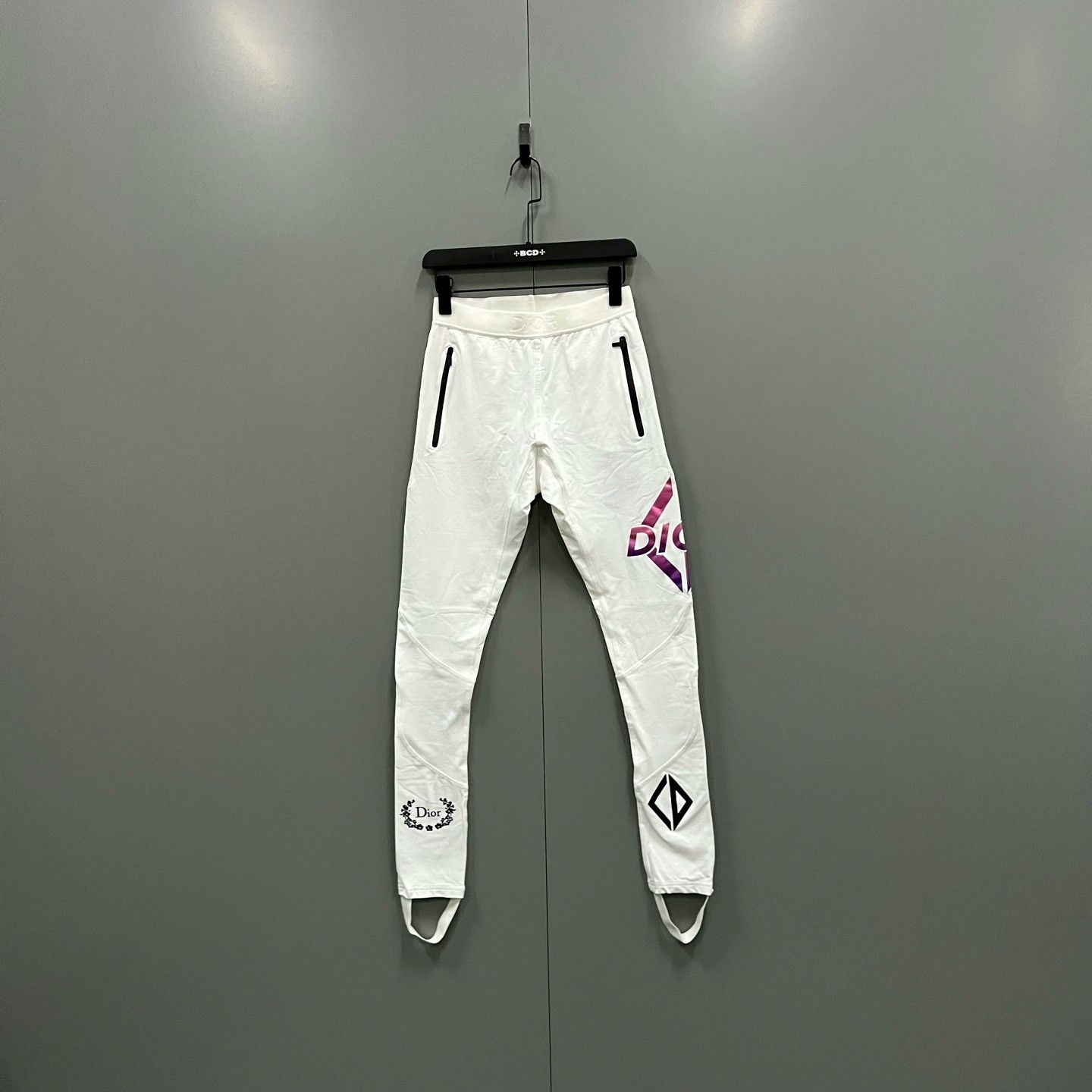 Dior Dior White Logo Print Ski Pants Size US 28 / EU 44 - 1 Thumbnail