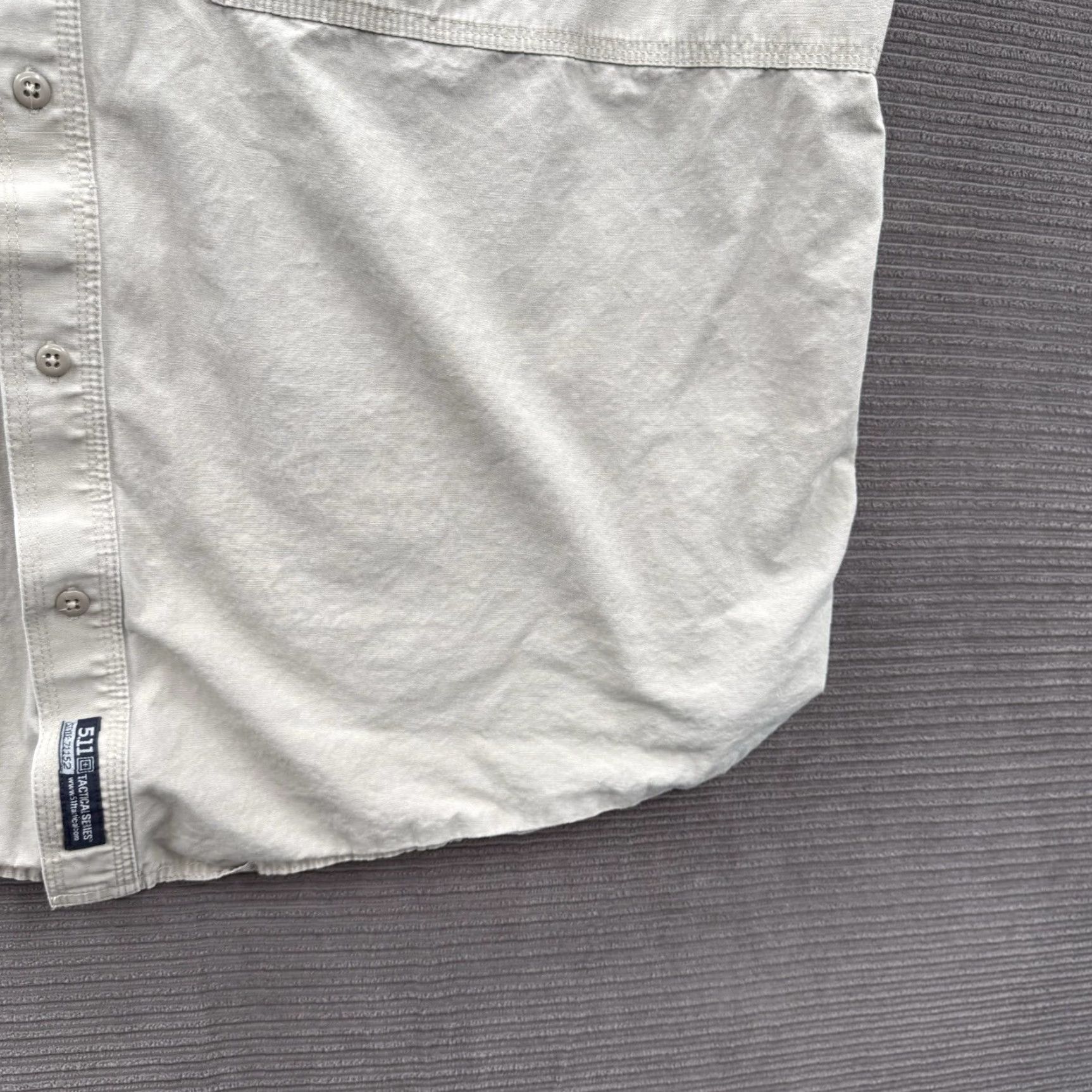 Vintage 5.11 Tactical Shirt Men 2XL Brown Cotton Short Sleeve Button-Up Workwear Outdoors Casual Size US XXL / EU 58 / 5 - 7 Thumbnail