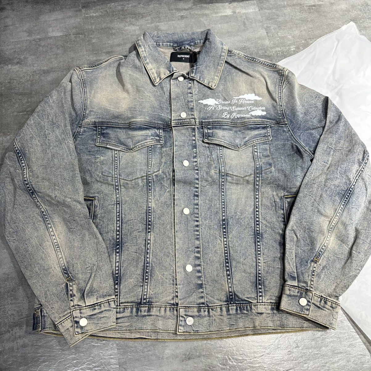 Represent Clo. Represent Storms In Heaven Denim Jacket Size US M / EU 48-50 / 2 - 1 Thumbnail