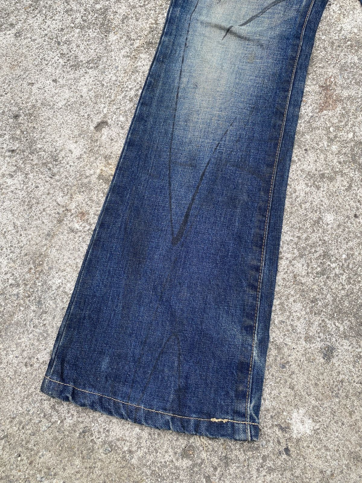 Jack Rose Japan Claws Mark Design Flare Denim