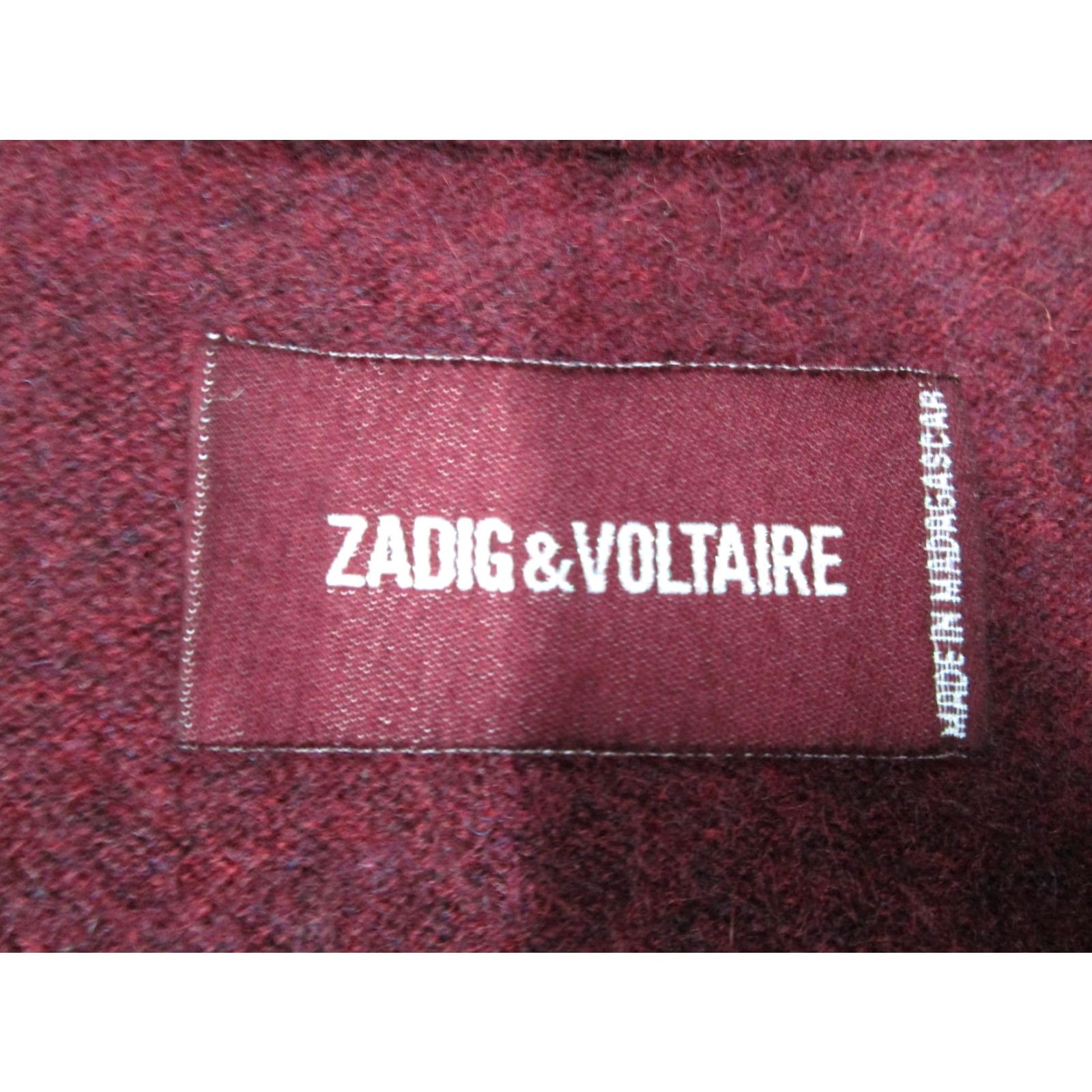 Zadig & Voltaire Zadig & Voltaire Sweater Womens Medium Red Cici Patch C Lurex Star Cashmere Size M / US 6-8 / IT 42-44 - 2 Thumbnail