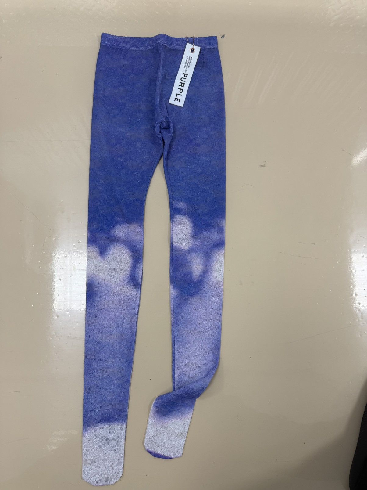 Other Purple Brand Stretch Lace Leggings Blue Size 26" / US 2 / IT 38 - 1 Thumbnail