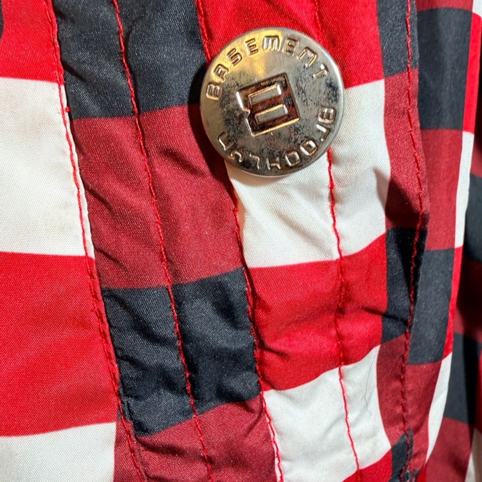 Brooklyn Clothing Brooklyn Basement Red and Black Checkered Bomber Men' Jacket Size US XL / EU 56 / 4 - 5 Thumbnail