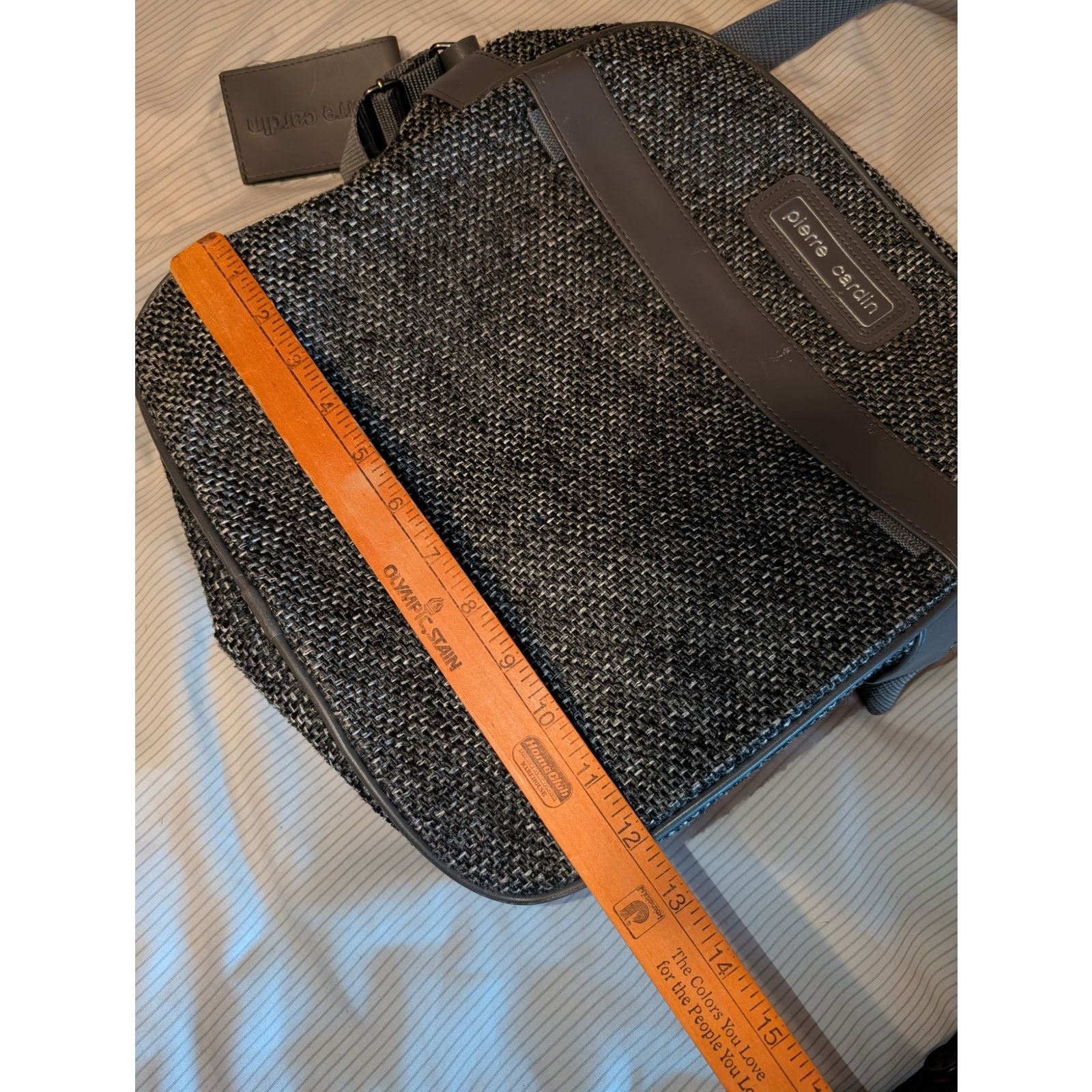 Pierre Cardin Vintage Pierre Cardin Tweed Travel Bag Waterproof lining Size ONE SIZE - 4 Thumbnail