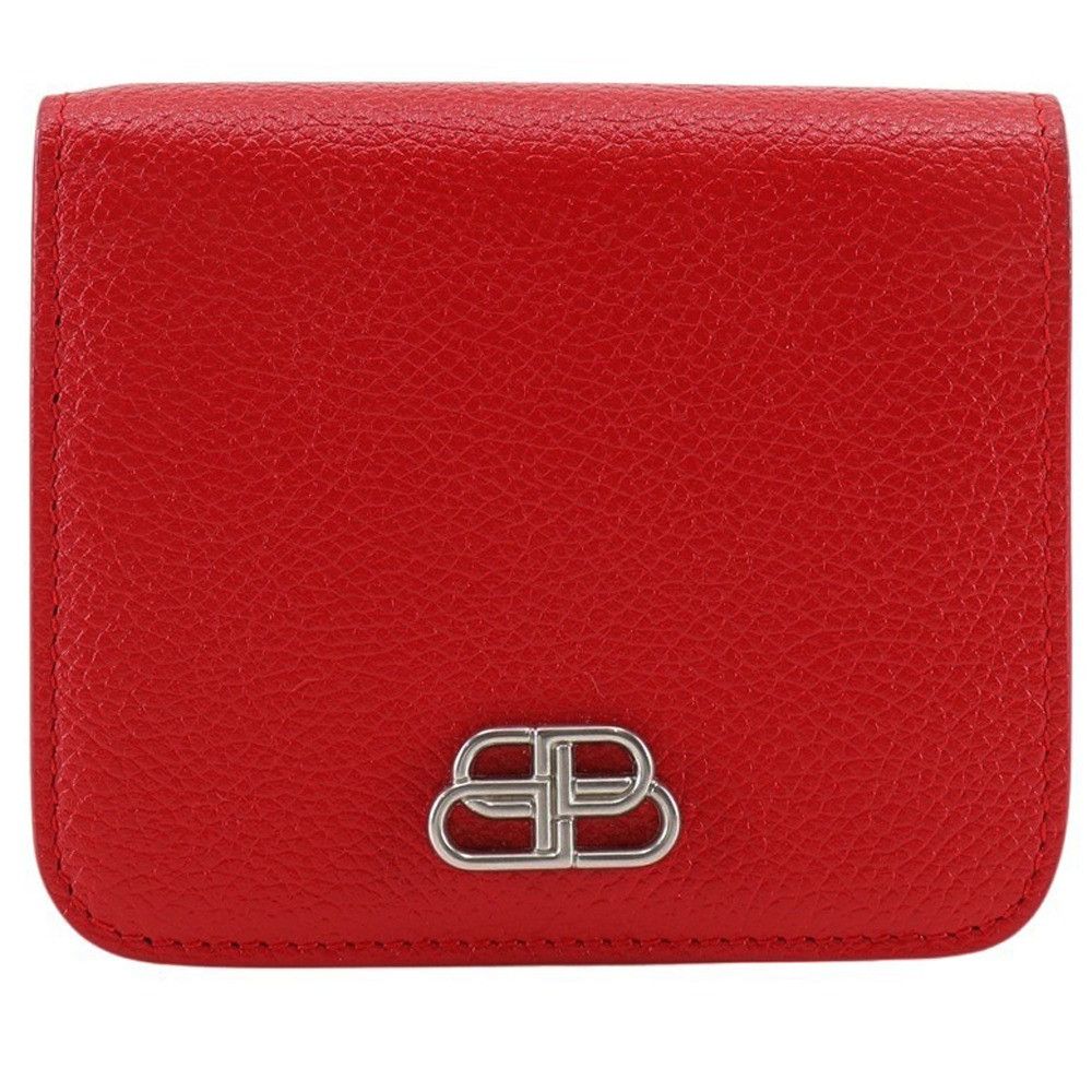 Balenciaga Balenciaga Balenciaga BB Logo Leather Wallet Leather Short Wallet 601474 DUTY FREE for USA Size ONE SIZE - 1 Thumbnail